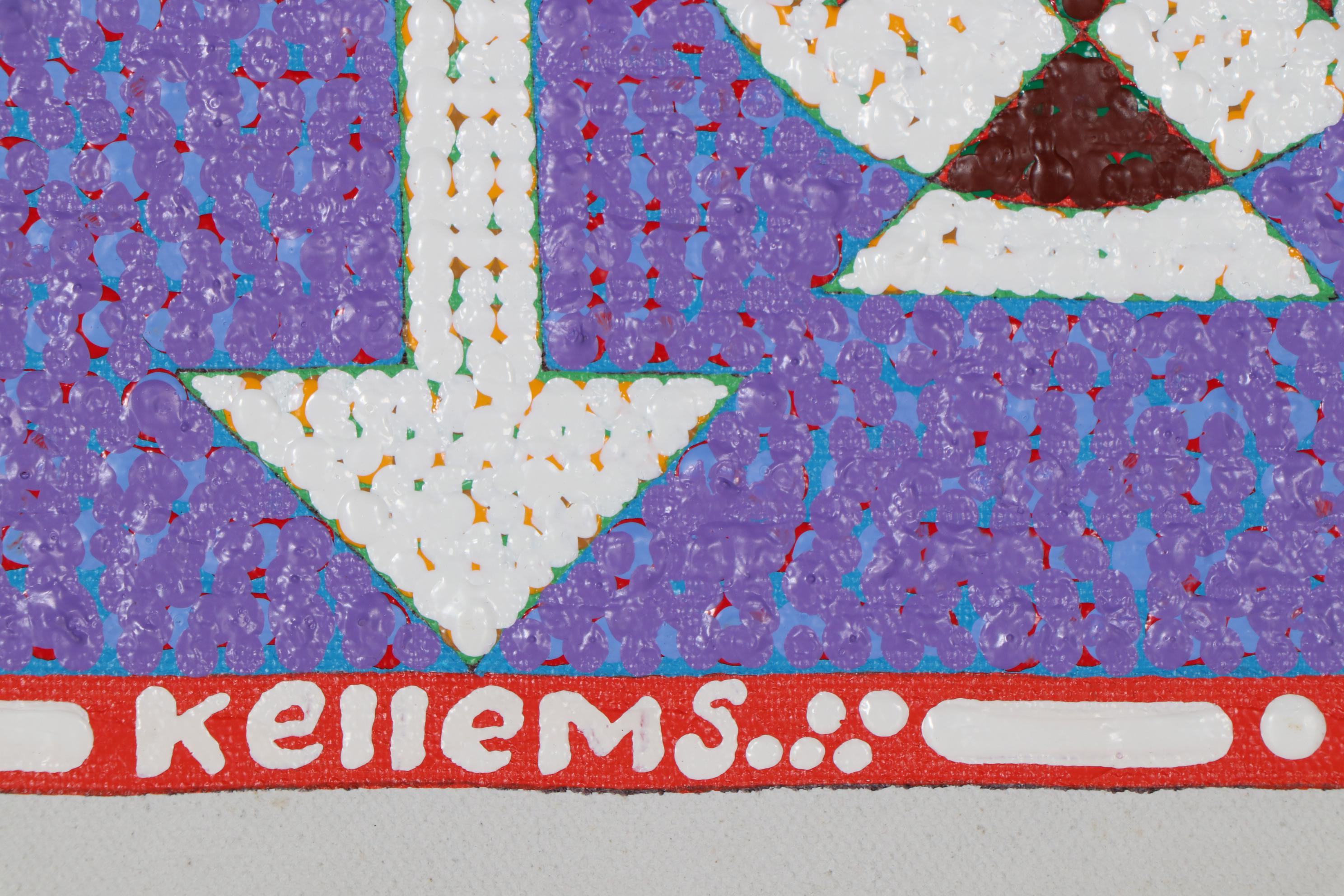 Jerry Kellems Stylized Abstract Acrylic Painting