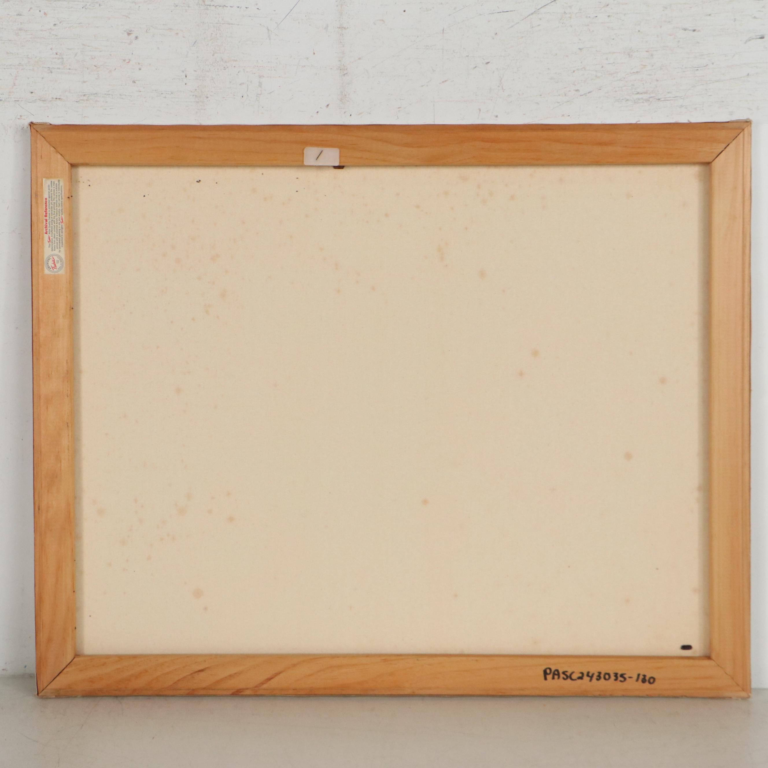 Jerry Kellems Abstract Geometric Acrylic Painting, 21st Century