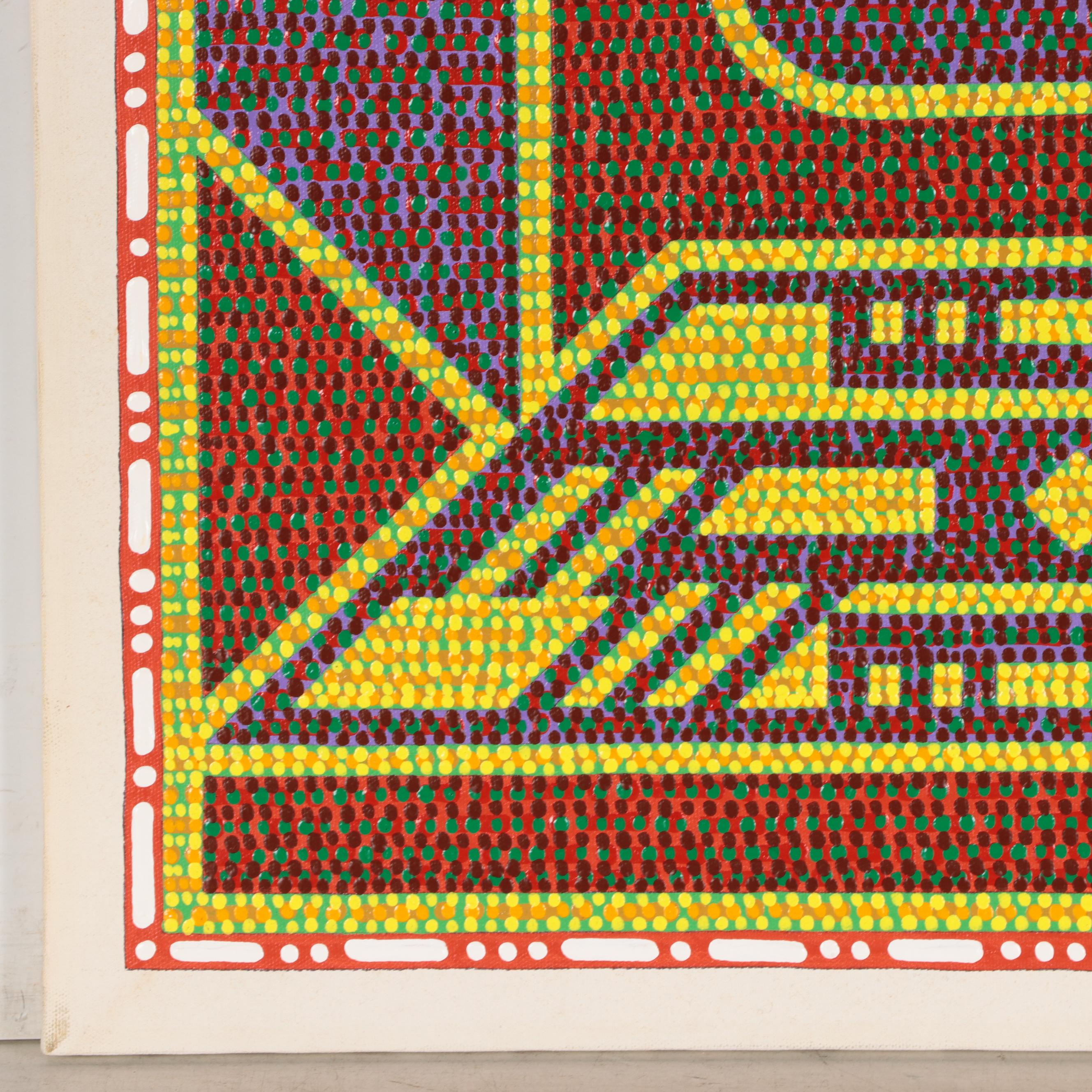 Jerry Kellems Acrylic Painting of Abstract Figures