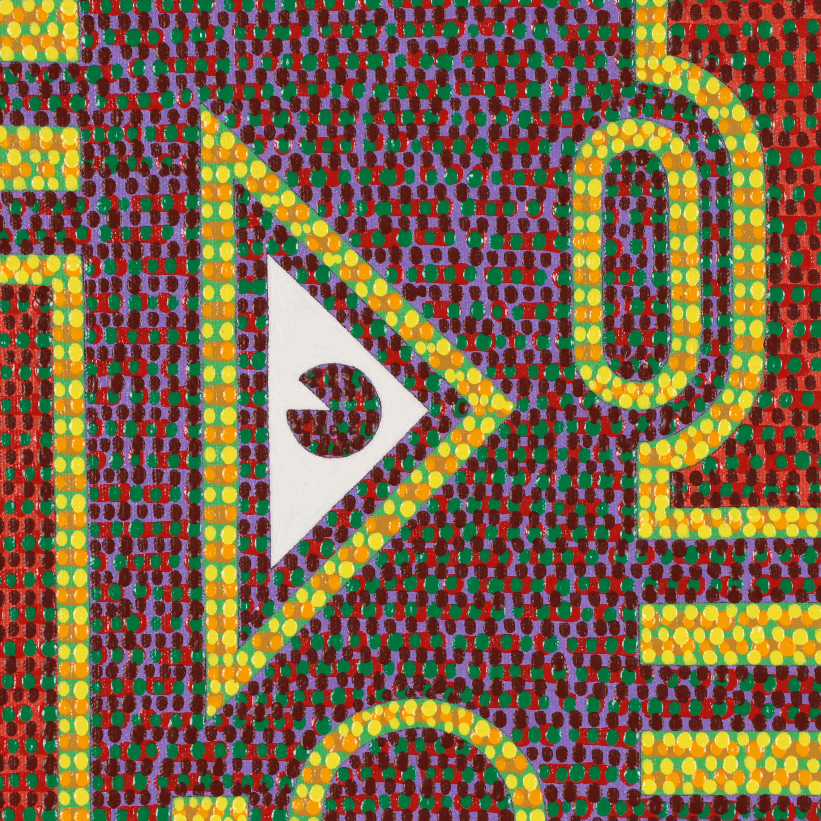 Jerry Kellems Acrylic Painting of Abstract Figures