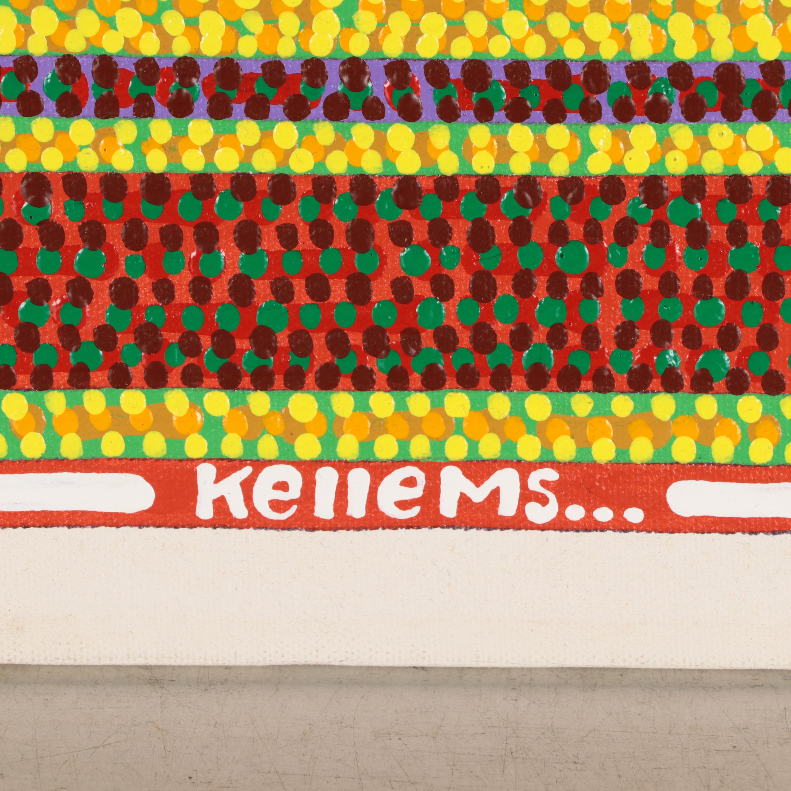 Jerry Kellems Acrylic Painting of Abstract Figures