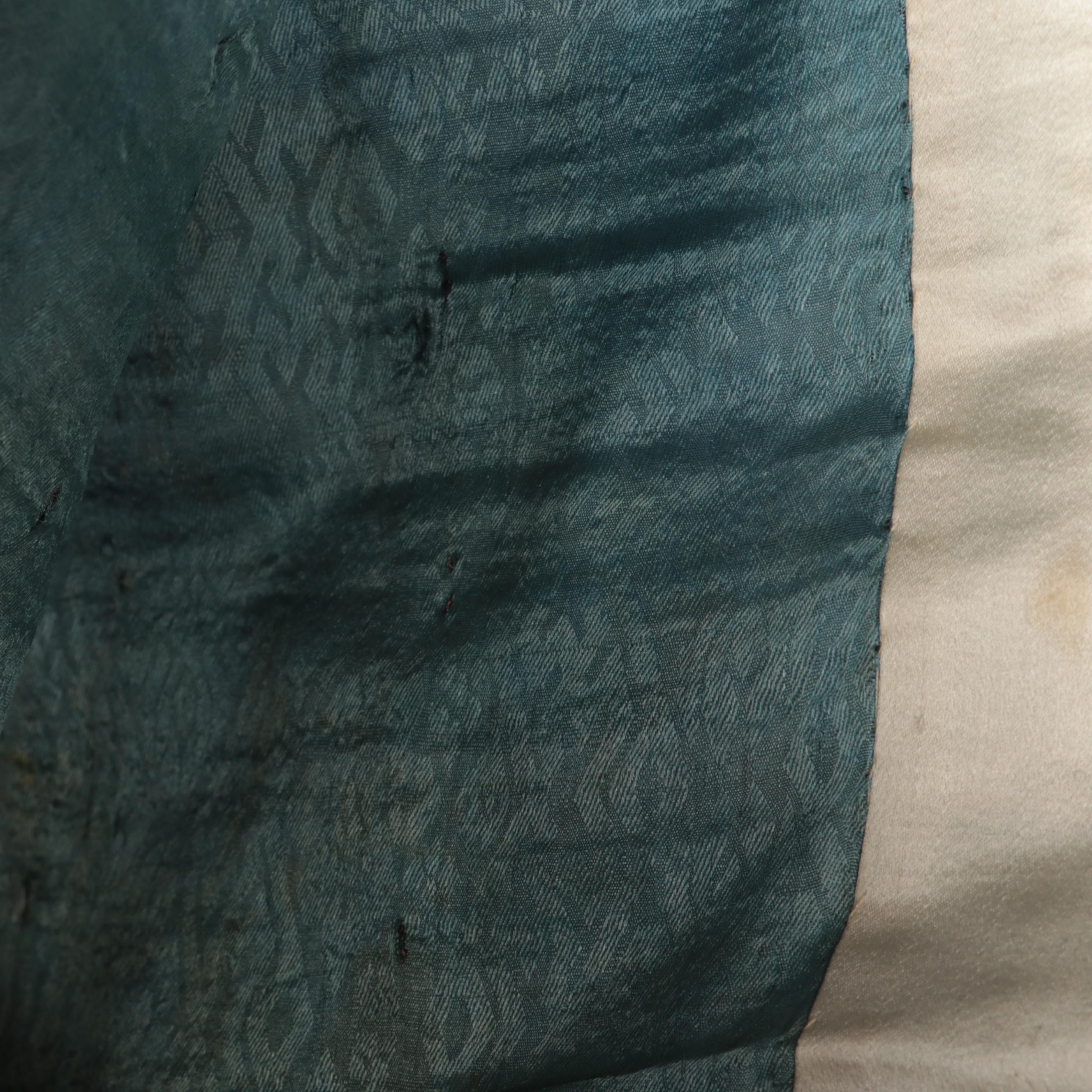 Chinese Hand-Embroidered Silk Jifu Pao Jacket, Qing Dynasty Period