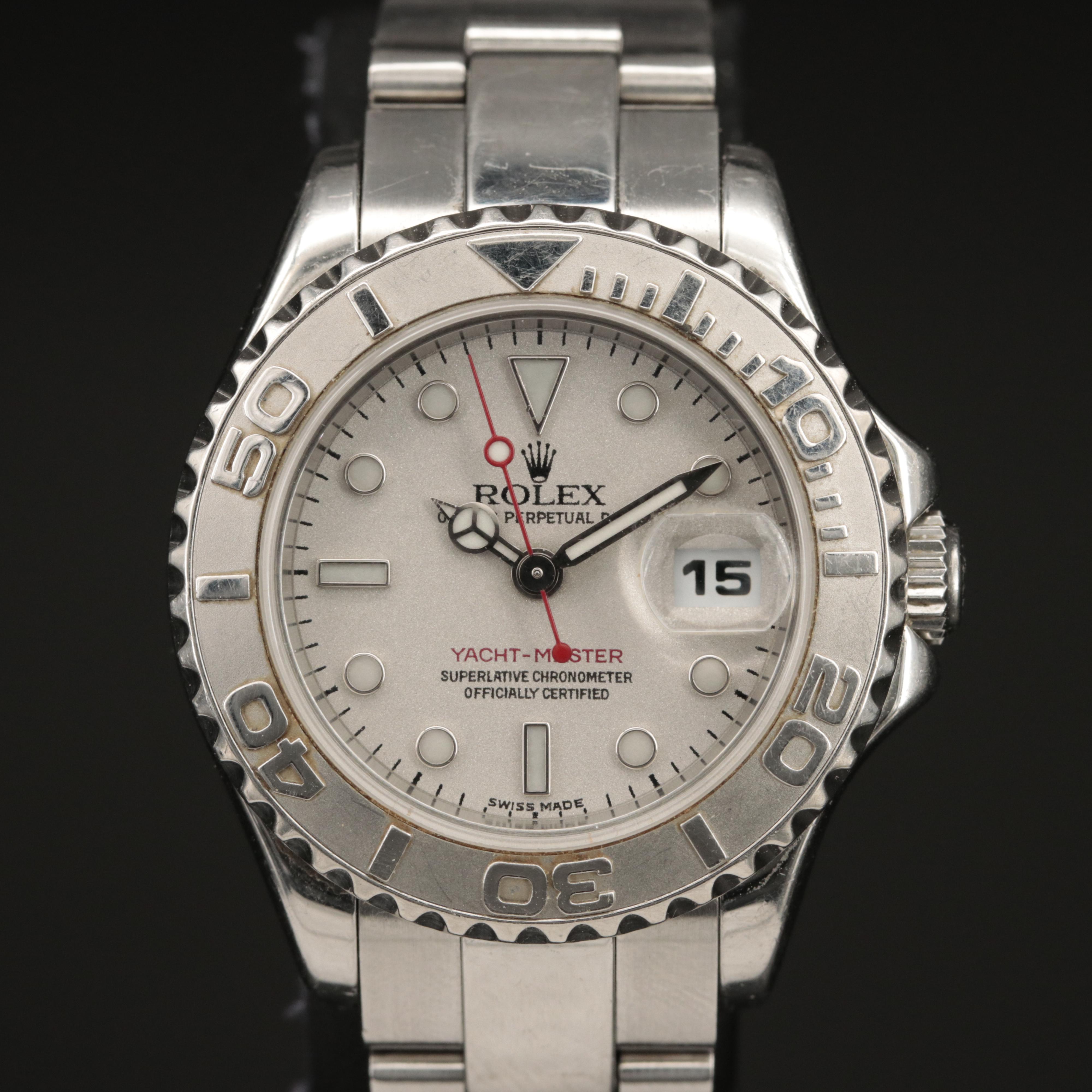 2005-2006 Rolex Yacht-Master Platinum and Stainless Steel Watch