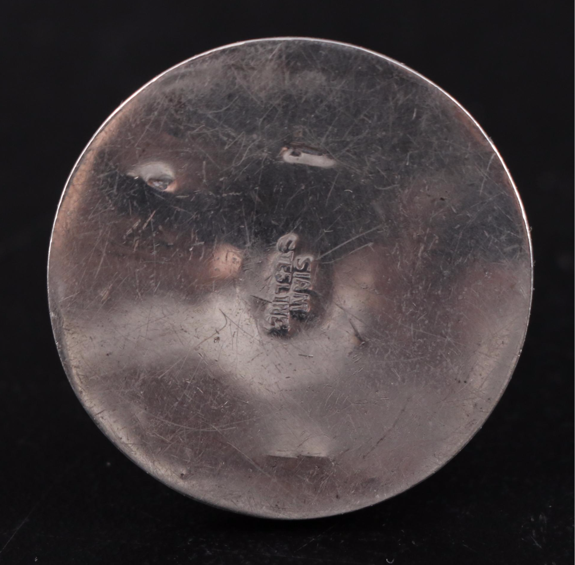 Siam Sterling Place Card Holder and Lighter Cover with 800 Silver Ashtray