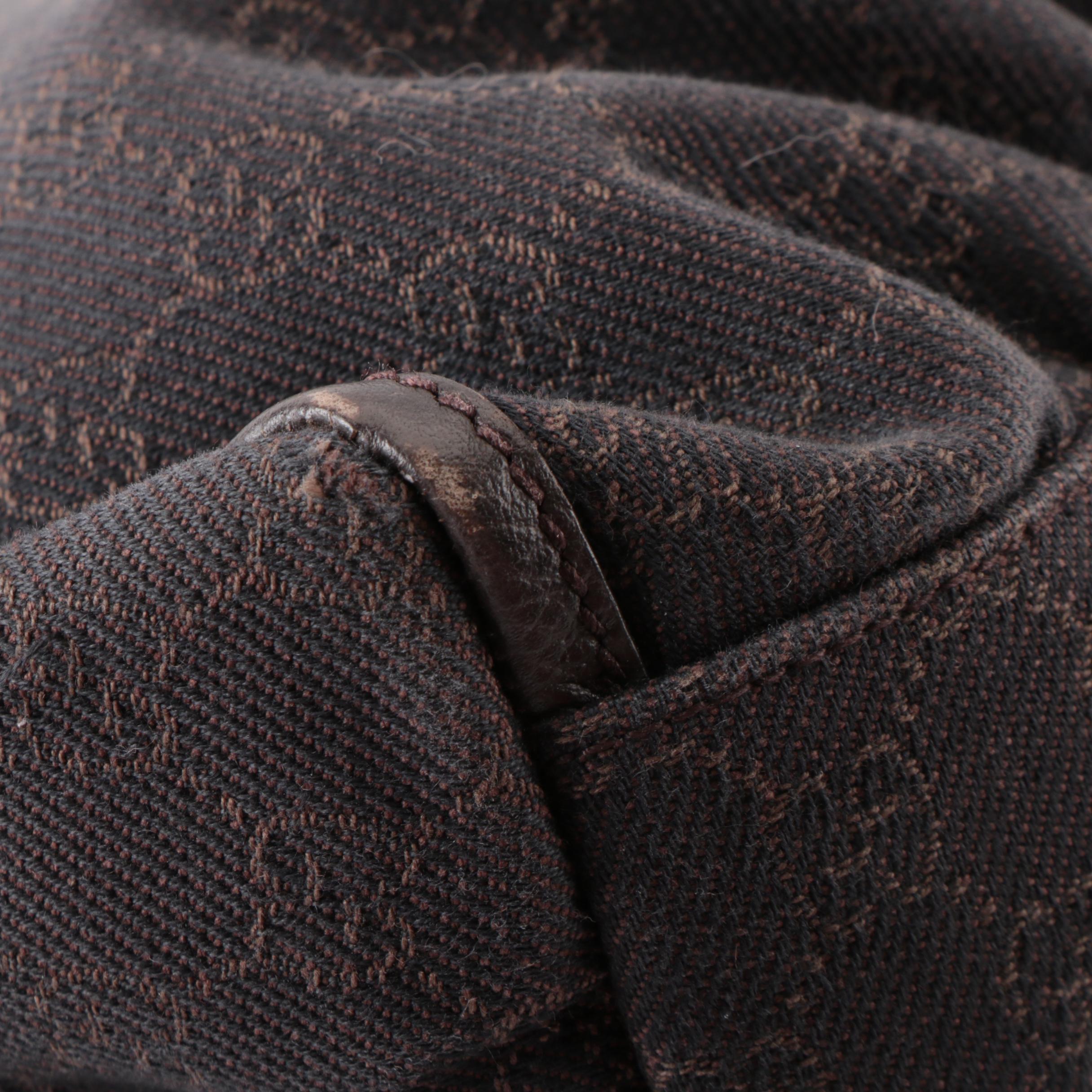 Gucci Abbey D-Ring Hobo Bag in Dark Brown Monogram Canvas and Leather