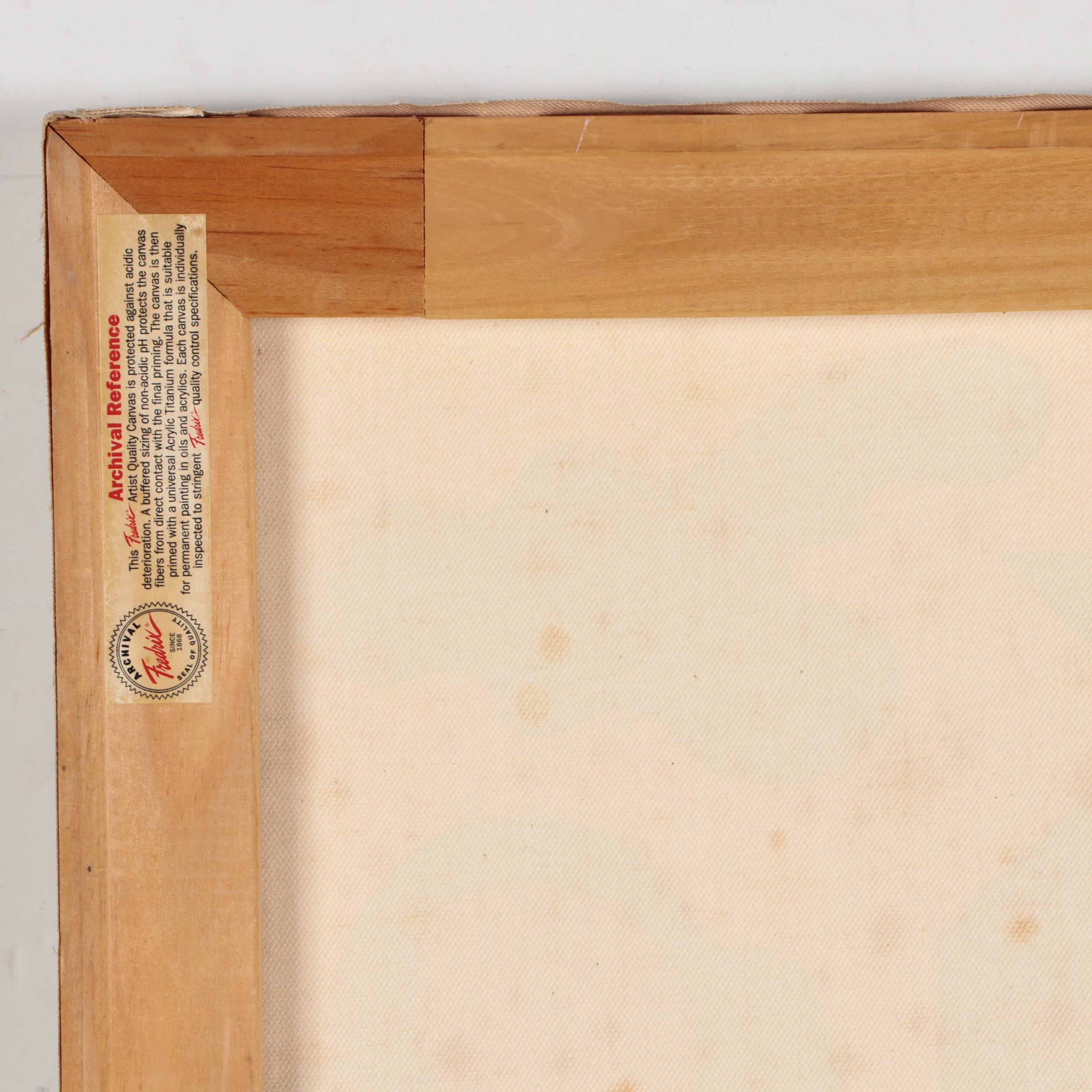 Jerry Kellems Acrylic Painting of Abstract Figures