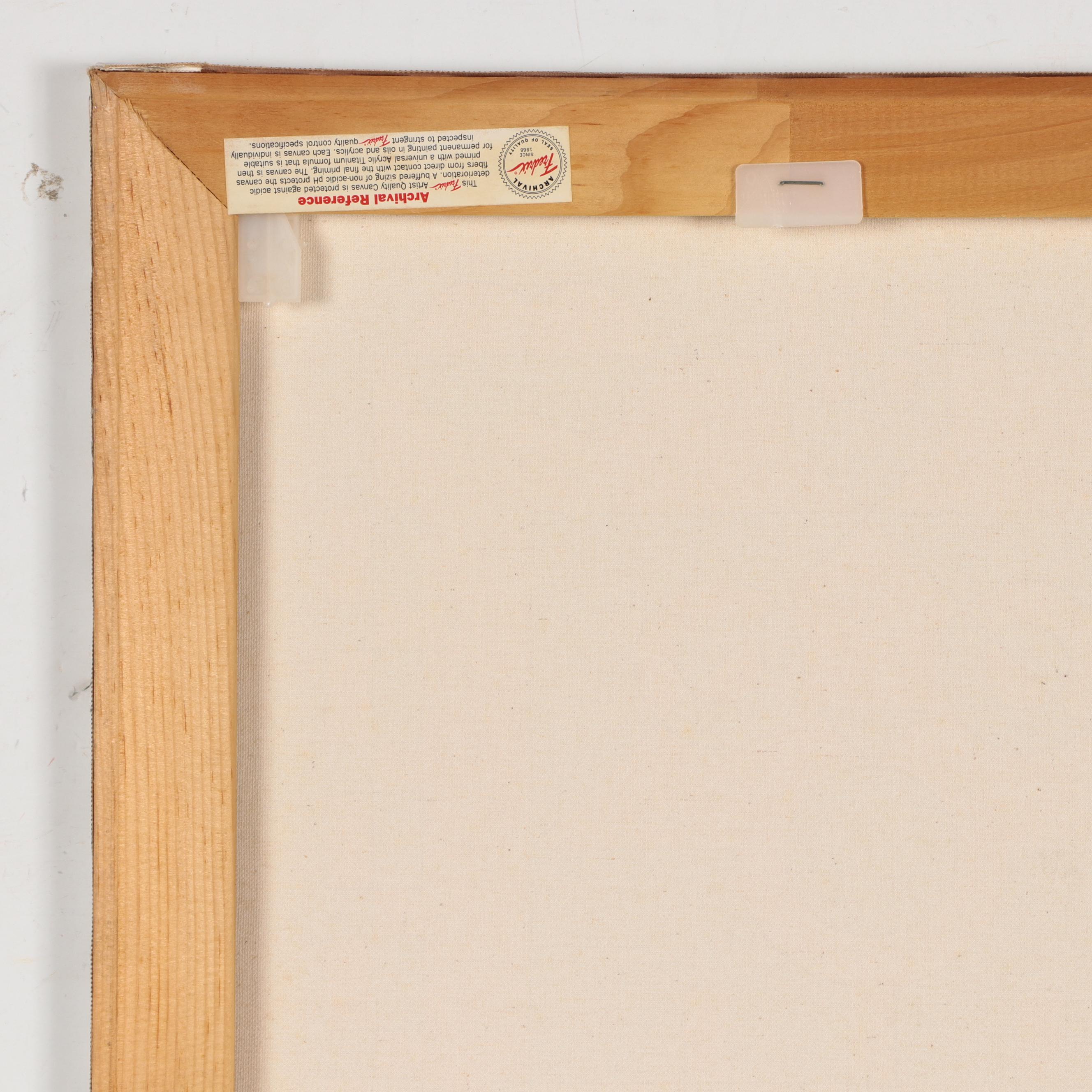 Jerry Kellems Abstract Geometric Acrylic Painting, 21st Century