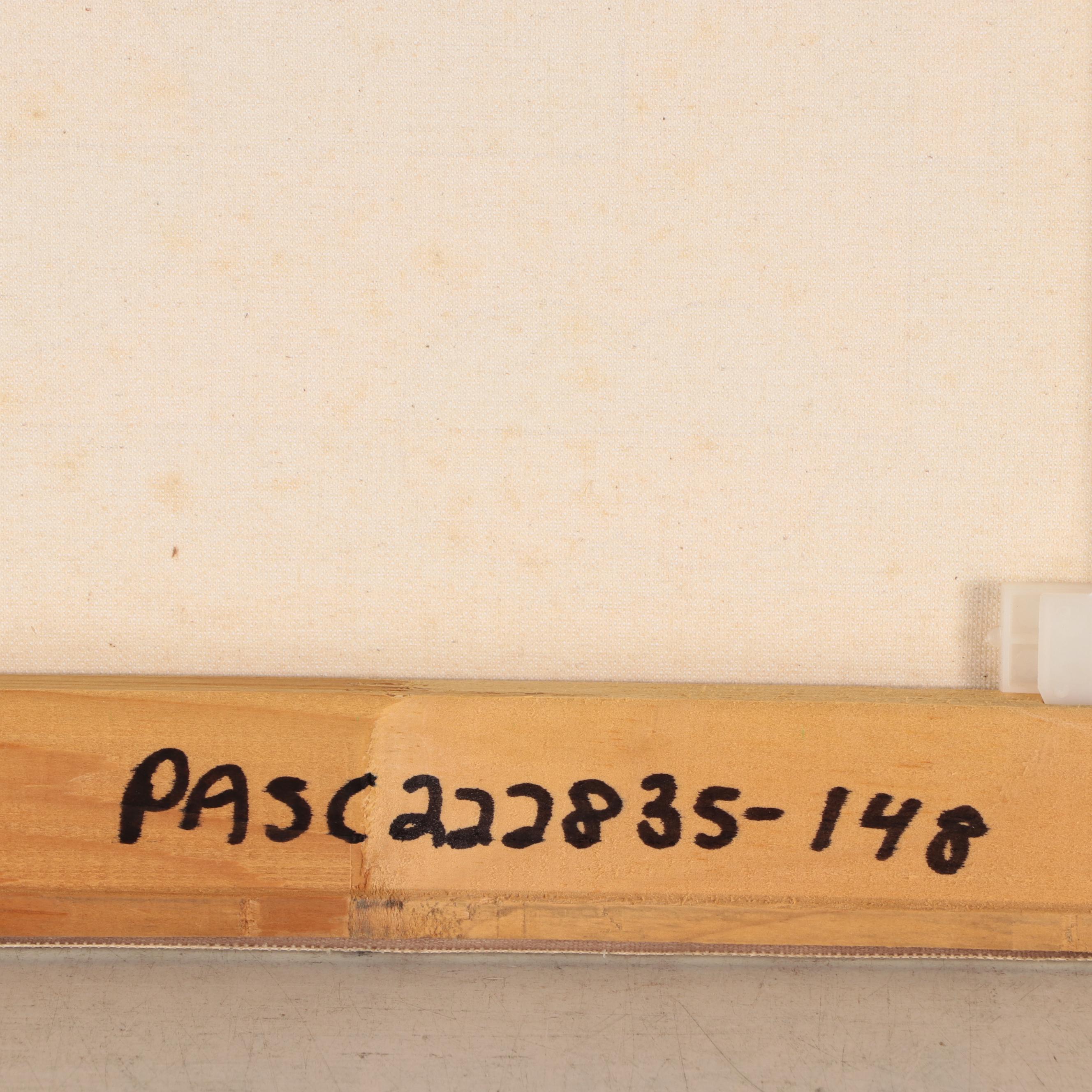 Jerry Kellems Abstract Geometric Acrylic Painting, 21st Century