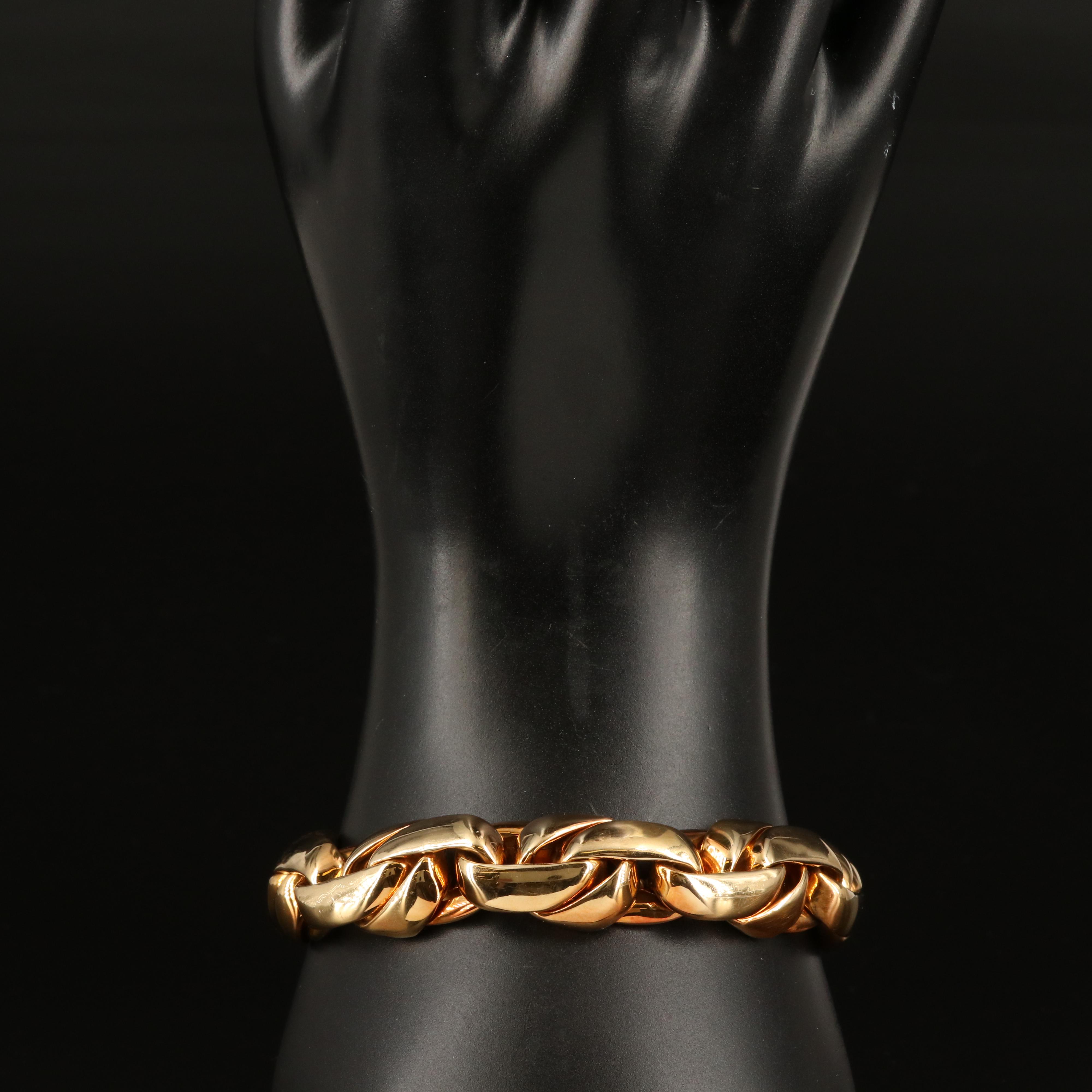 18K Double Curb Chain Bracelet