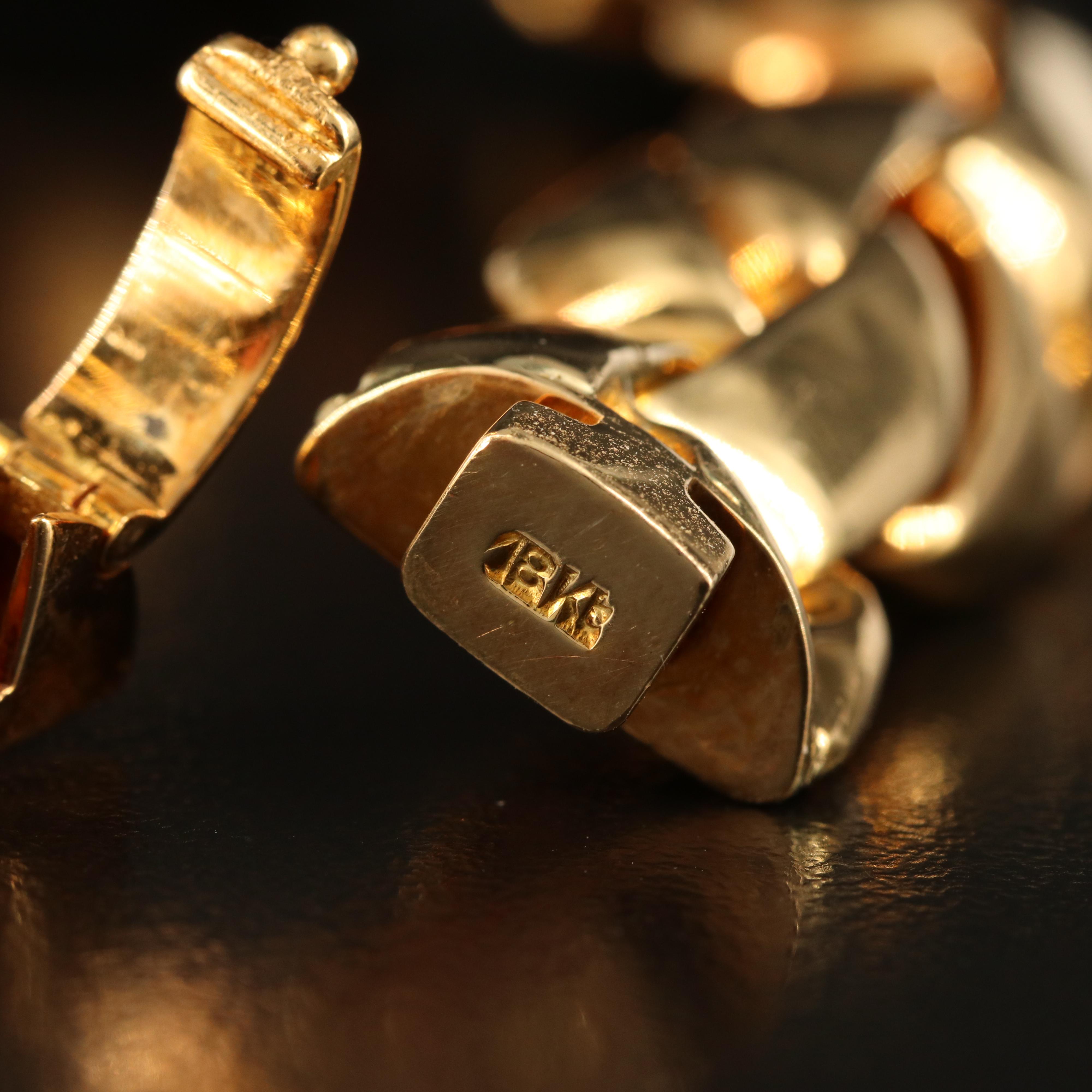 18K Double Curb Chain Bracelet