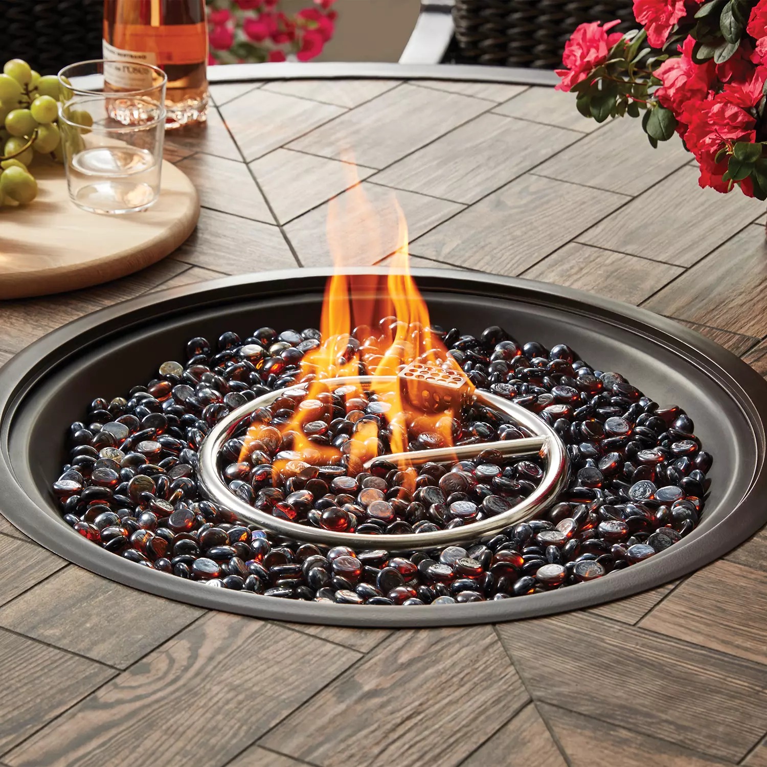 Member's Mark "Homewood" 7-Piece Counter-Height Fire Pit Set