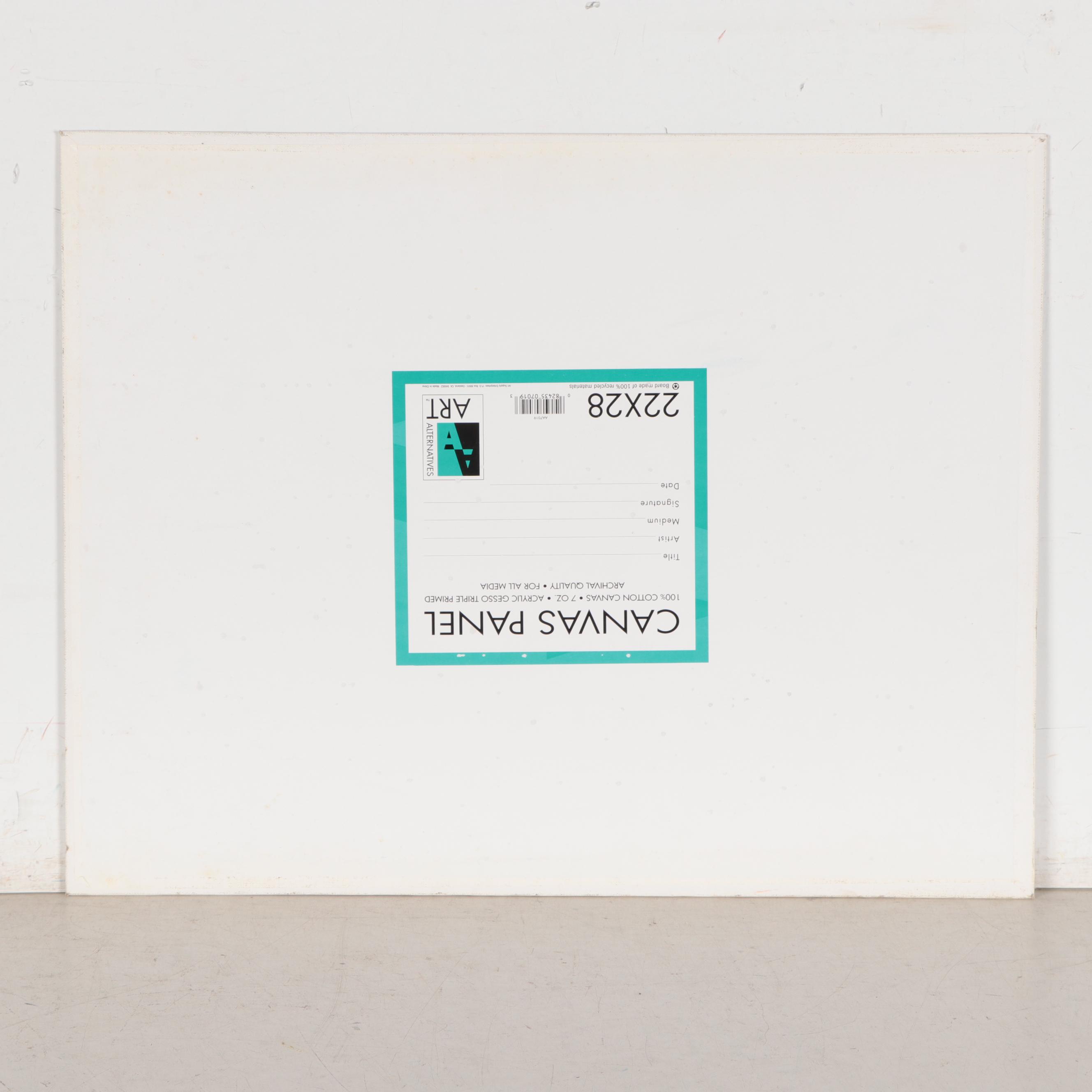 Jerry Kellems Acrylic Painting of Abstract Figures