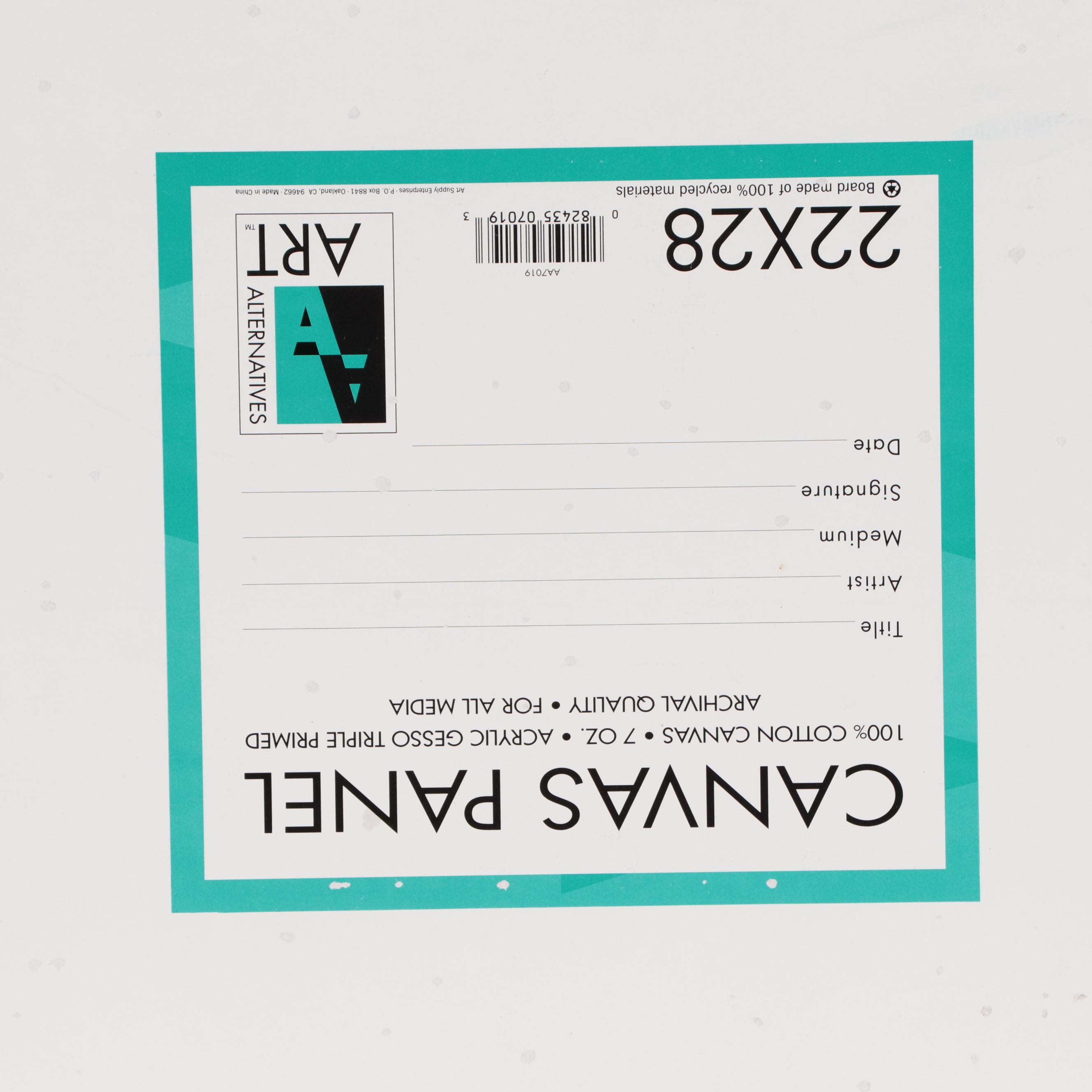 Jerry Kellems Acrylic Painting of Abstract Figures