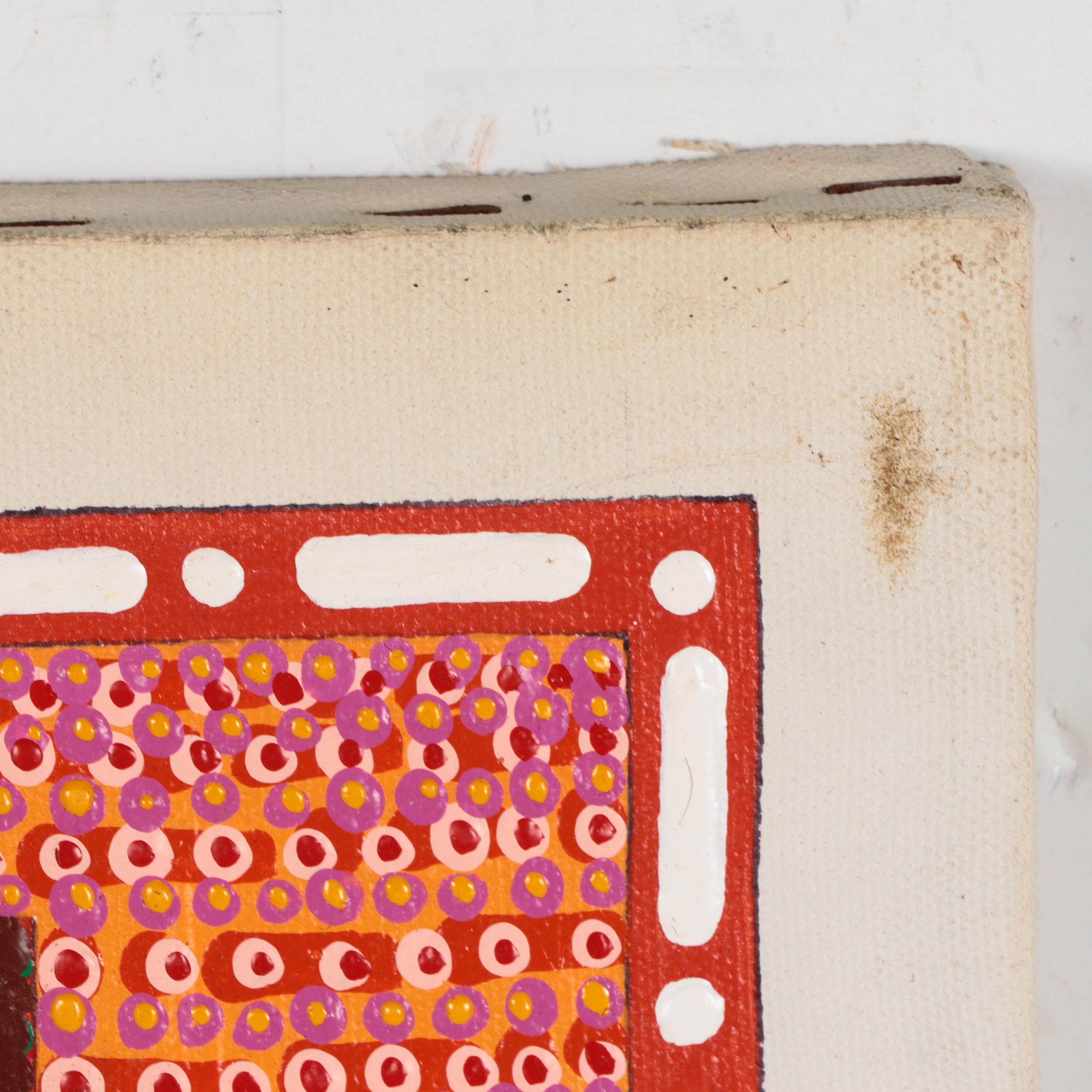 Jerry Kellems Abstract Geometric Acrylic Painting, 21st Century