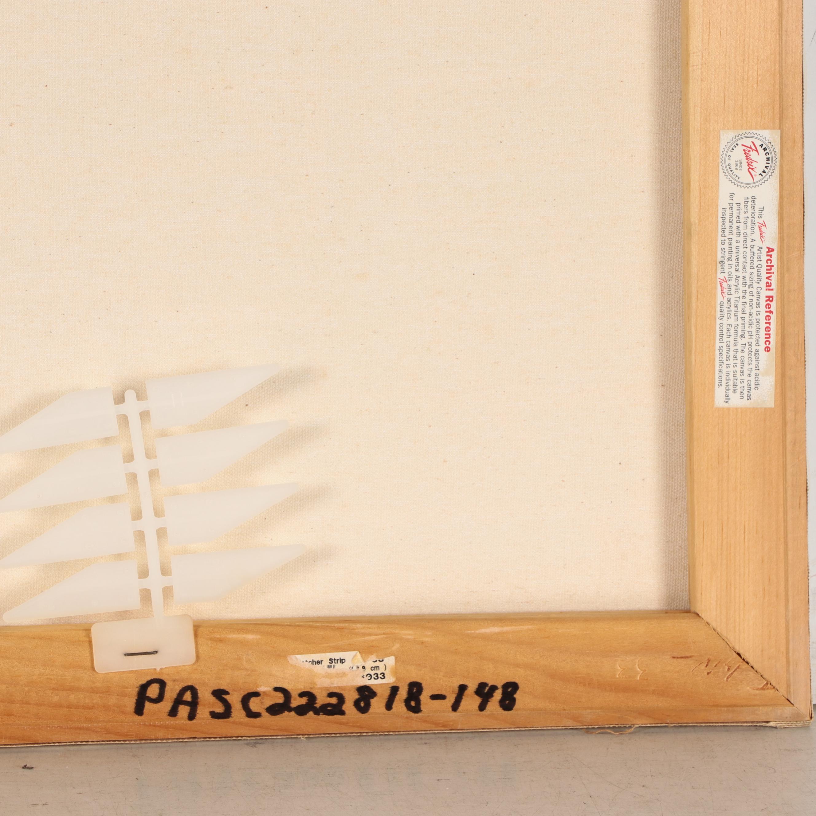 Jerry Kellems Abstract Geometric Acrylic Painting, 21st Century