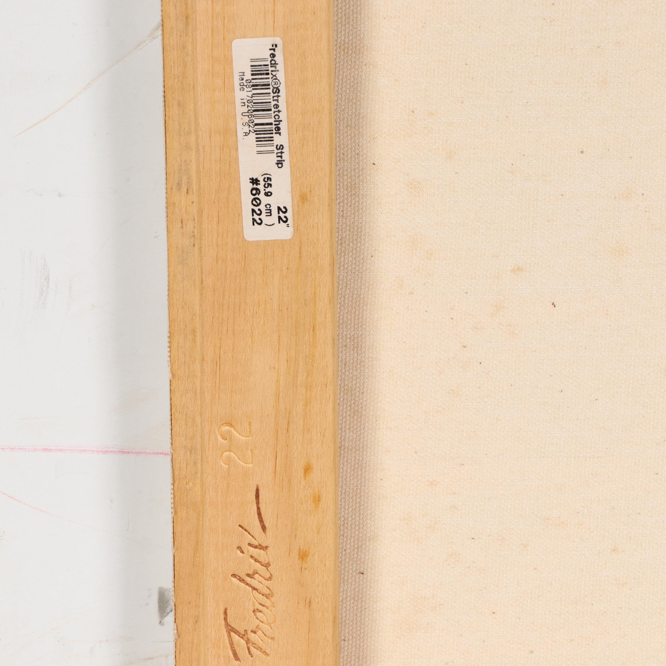 Jerry Kellems Abstract Geometric Acrylic Painting, 21st Century