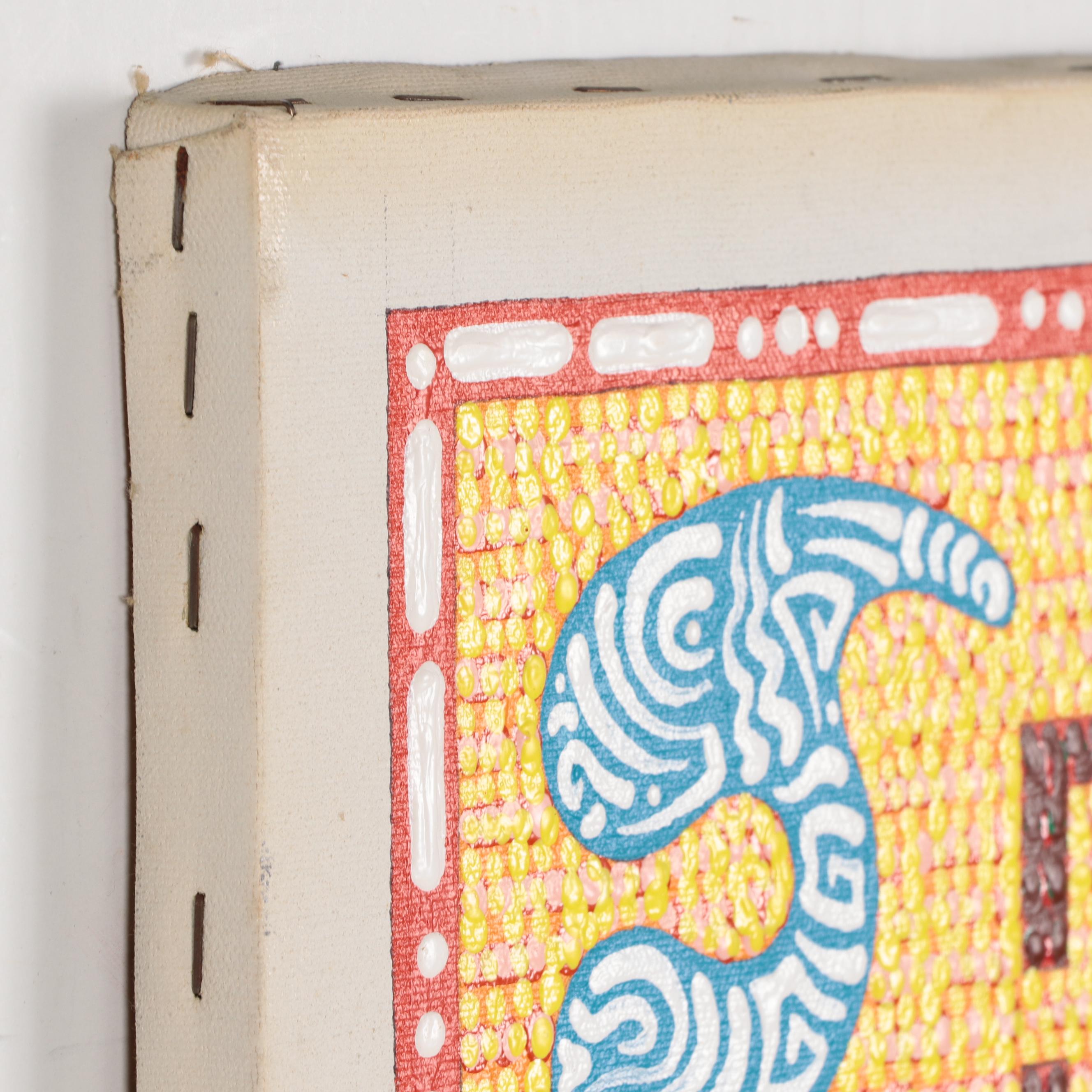 Jerry Kellems Abstract Acrylic Painting