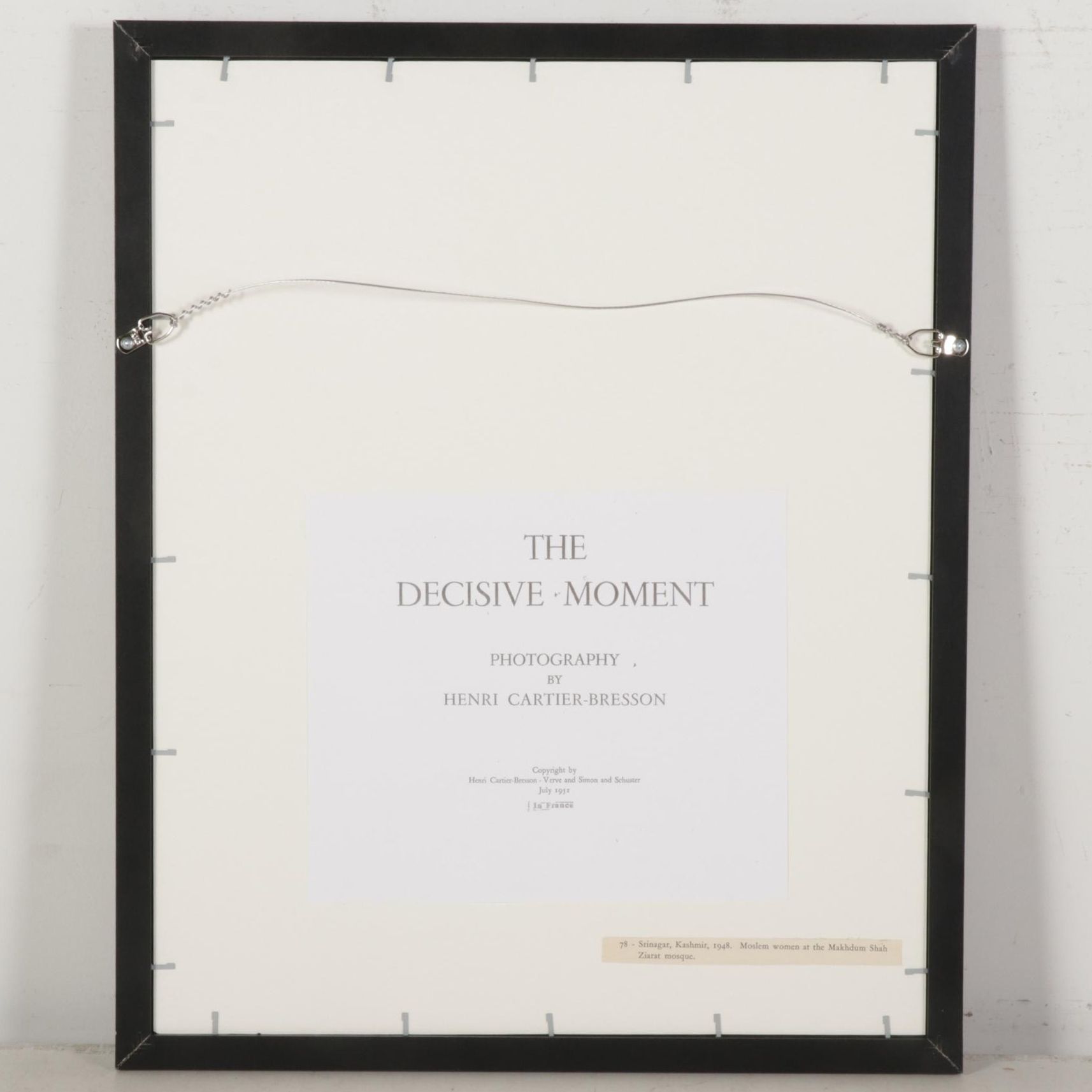 Henri Cartier-Bresson Kashmir Rotogravure From "The Decisive Moment," 1952