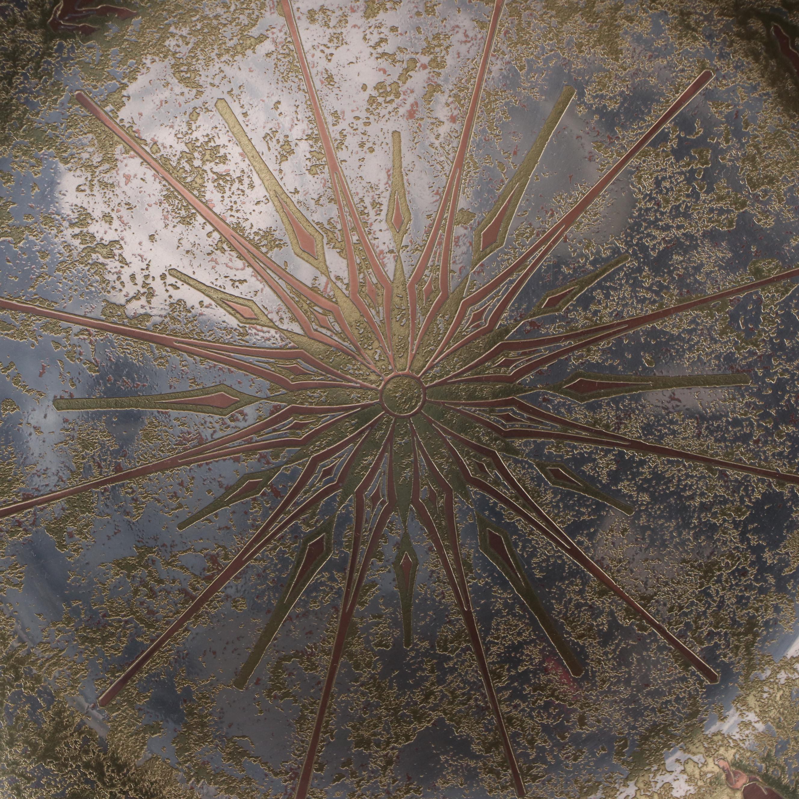 Reed & Barton Limited Edition "Damascene" Zodiac Mixed Metal Platter, 1970s