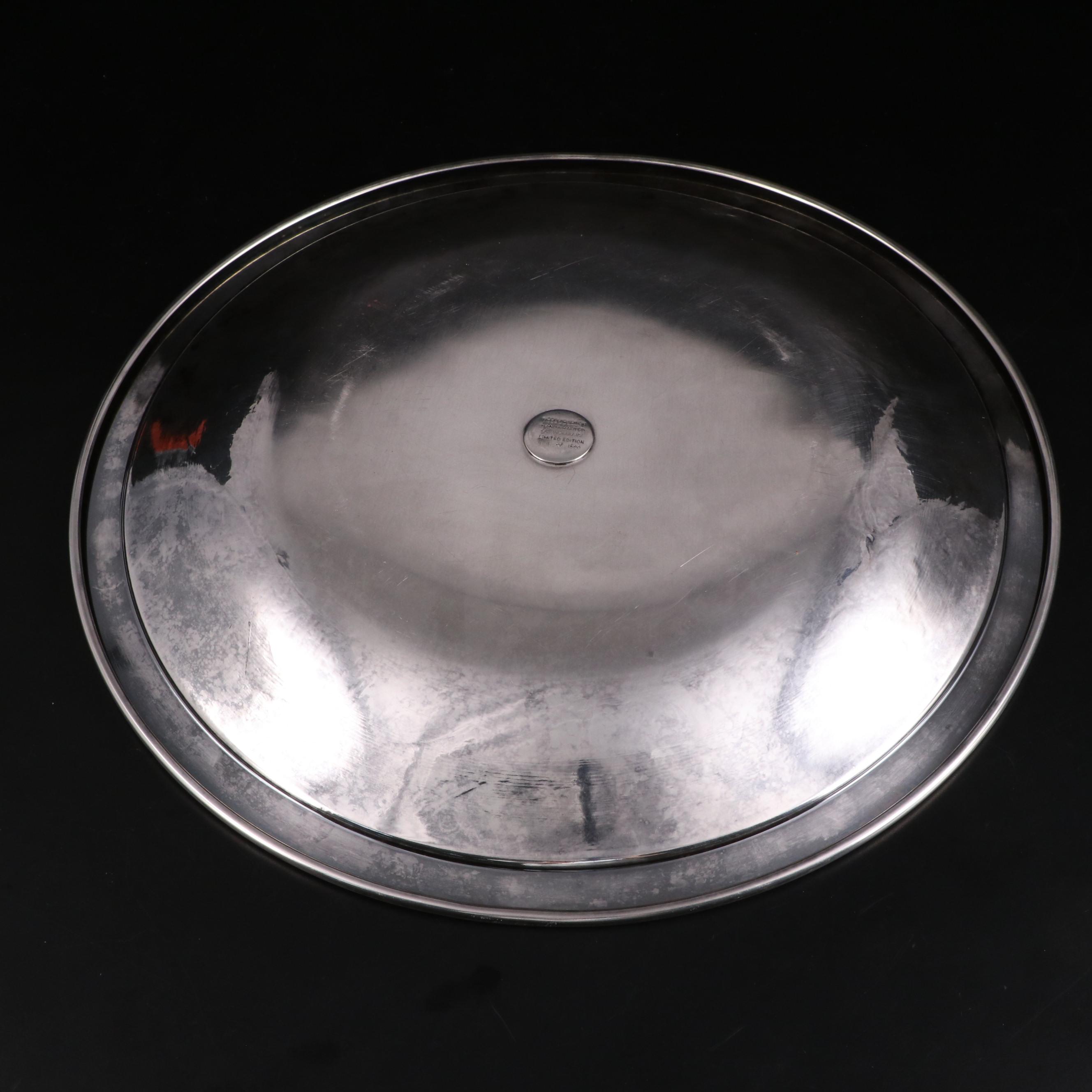 Reed & Barton Limited Edition "Damascene" Zodiac Mixed Metal Platter, 1970s