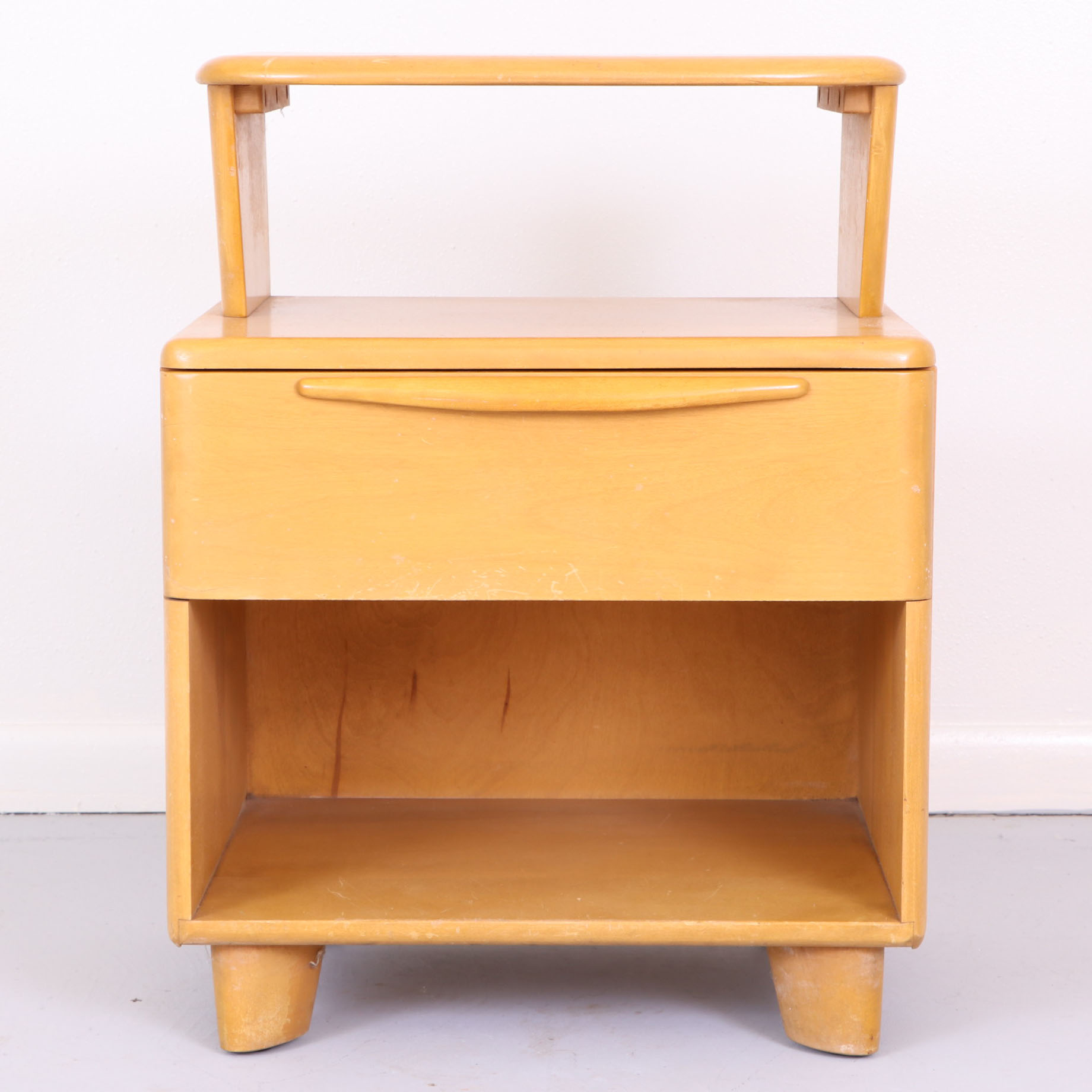 Heywood-Wakefield "Encore" Mid Century Modern Birch Nightstand in Wheat Finish