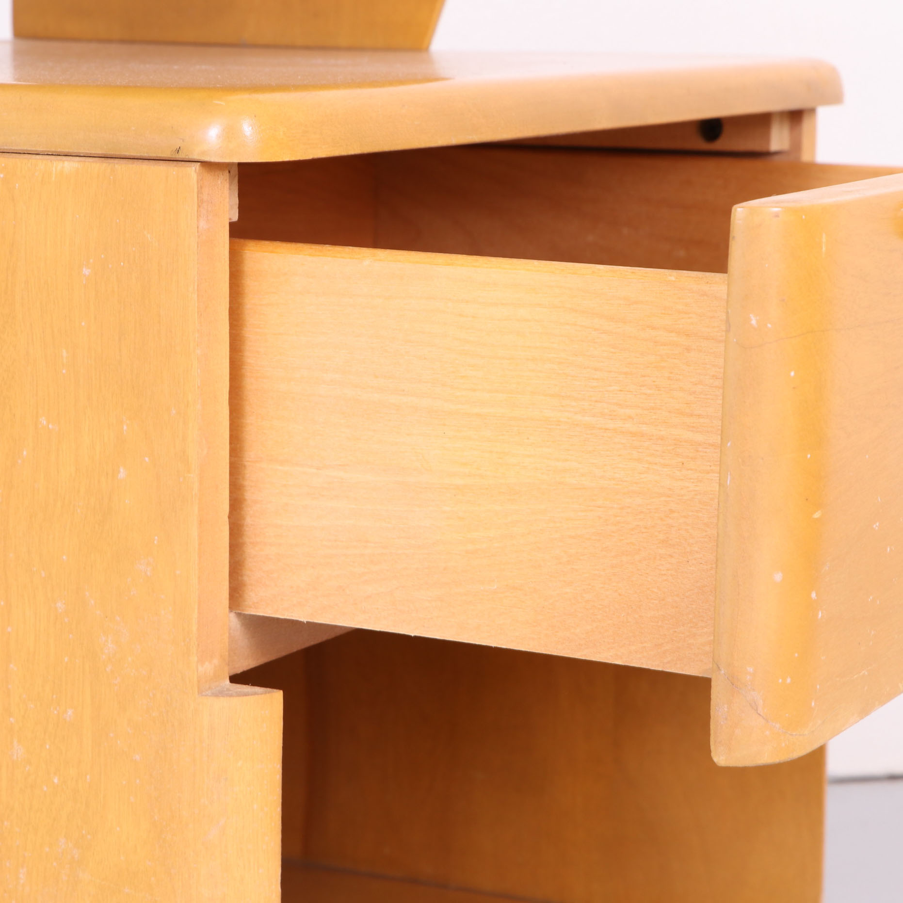 Heywood-Wakefield "Encore" Mid Century Modern Birch Nightstand in Wheat Finish