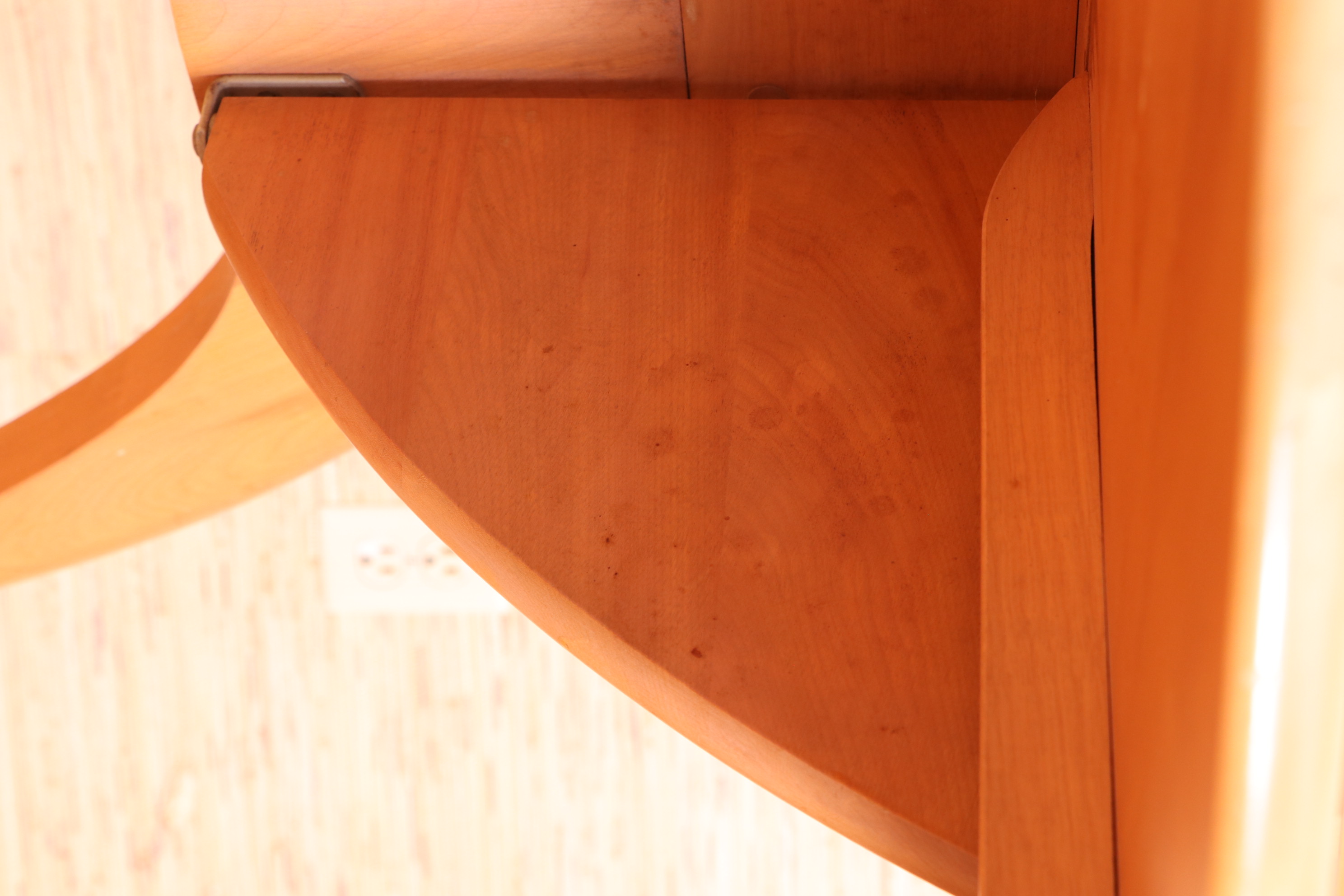 Heywood-Wakefield Mid Century Modern Maple Dining Chairs and Drop Leaf Table