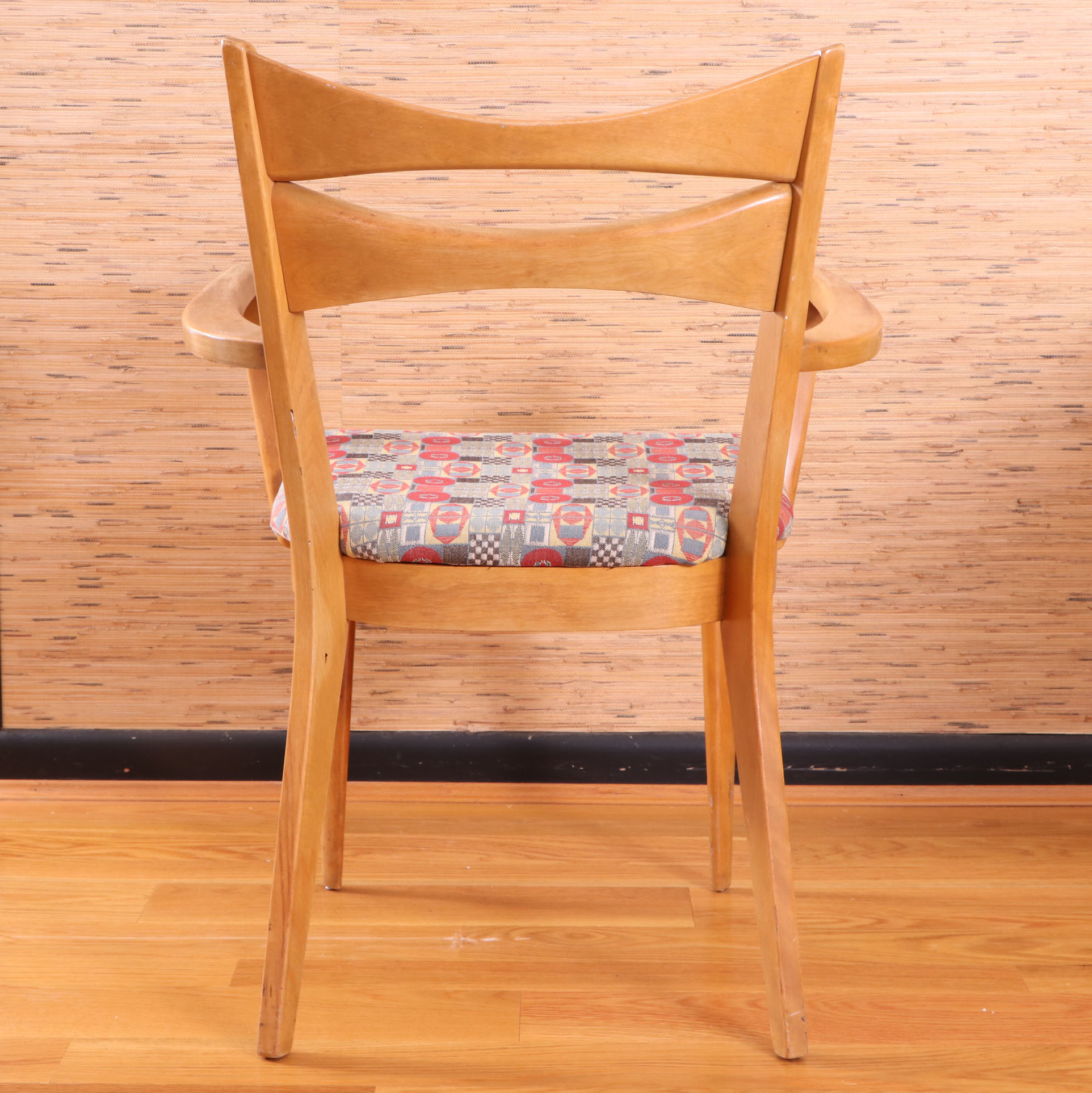 Heywood-Wakefield Mid Century Modern Maple Dining Chairs and Drop Leaf Table