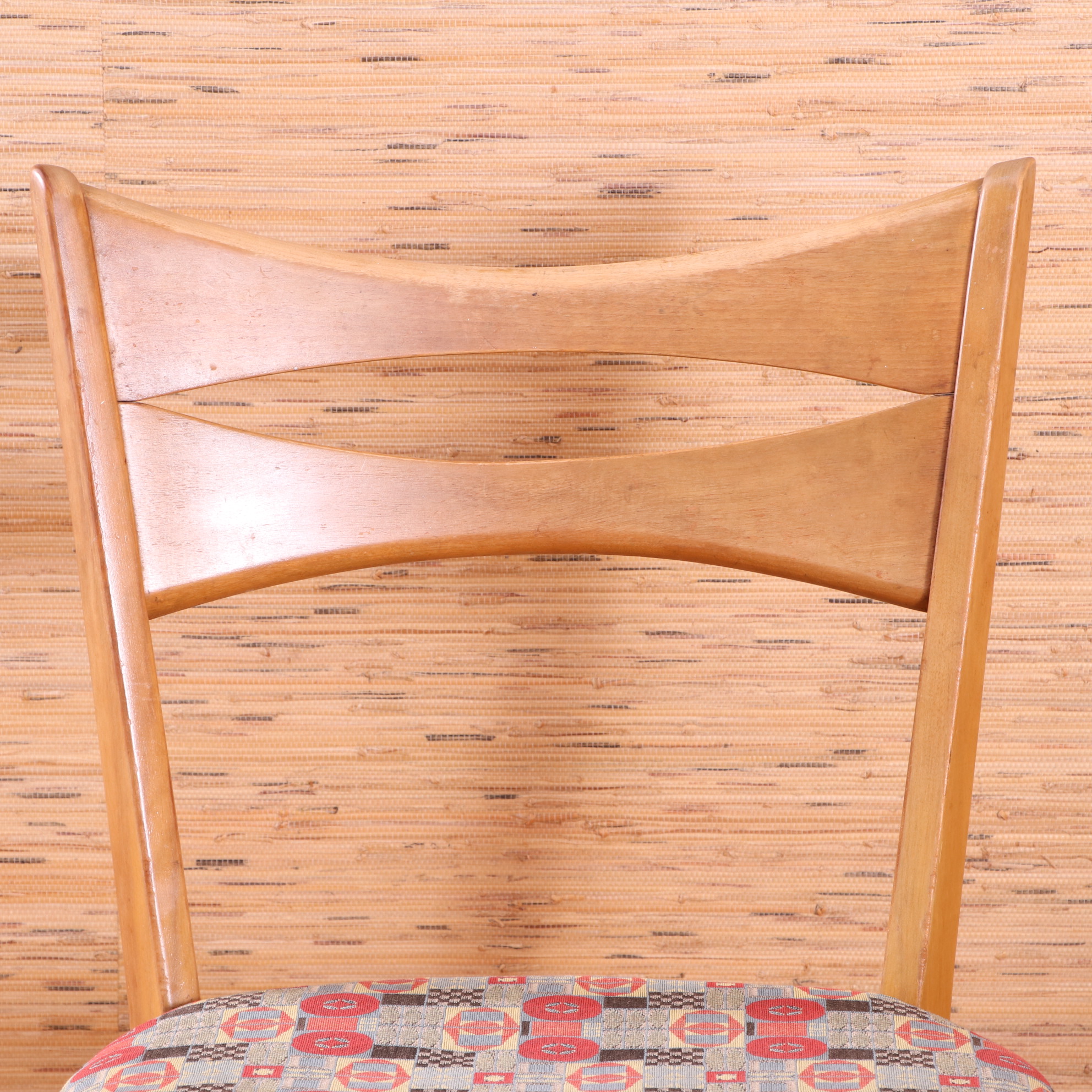 Heywood-Wakefield Mid Century Modern Maple Dining Chairs and Drop Leaf Table