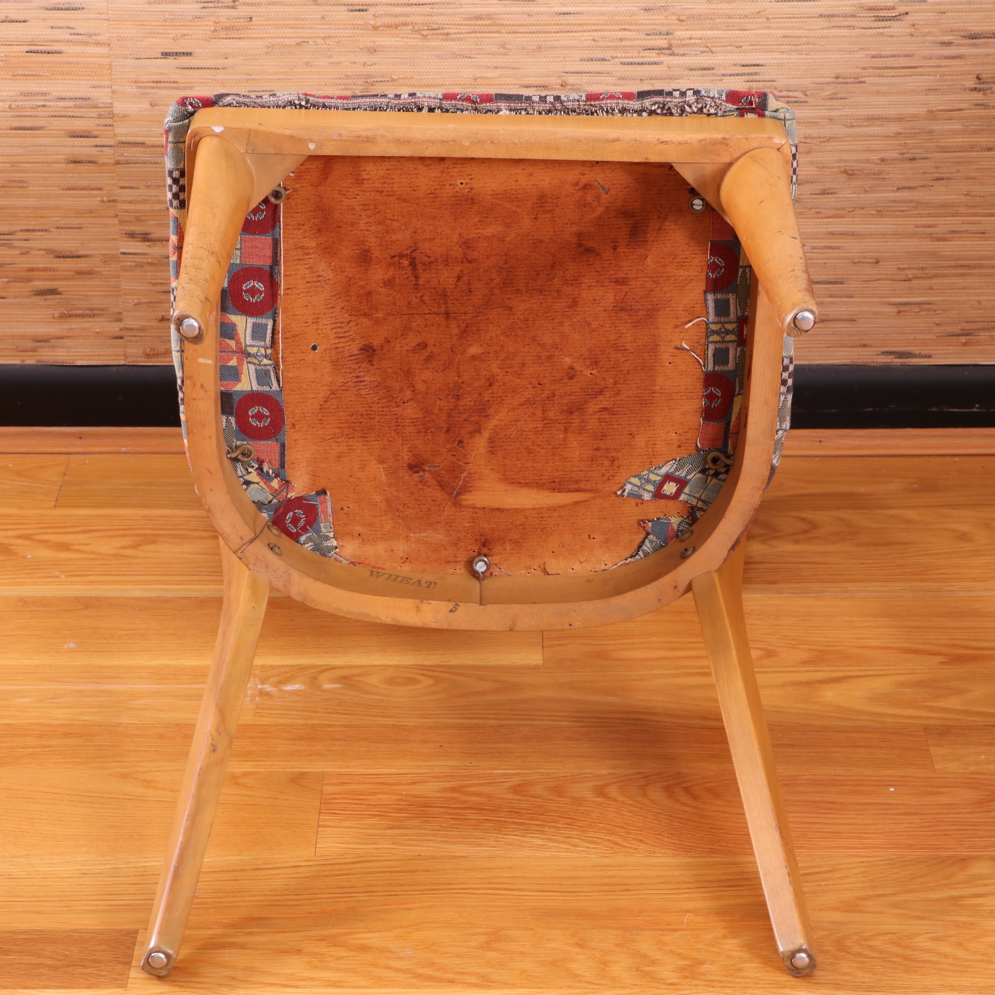 Heywood-Wakefield Mid Century Modern Maple Dining Chairs and Drop Leaf Table