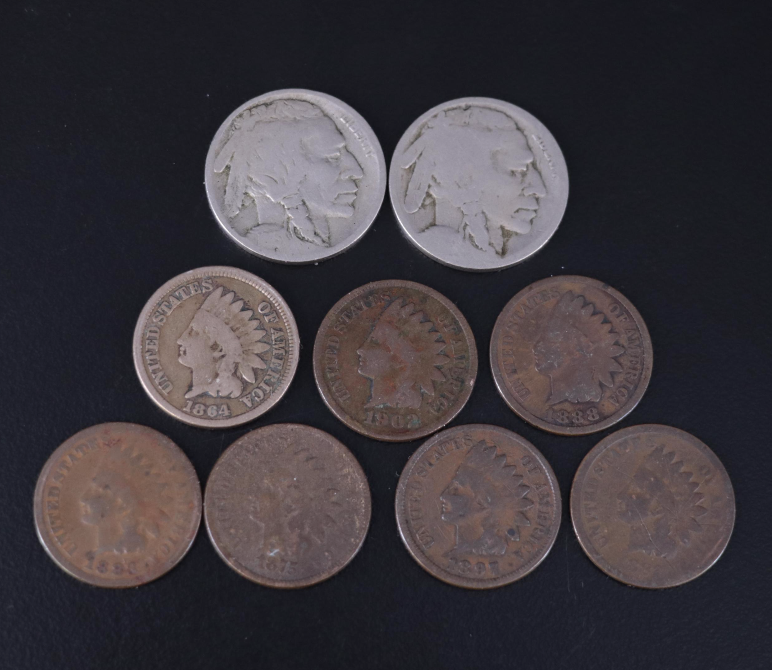American Coins Including 11 Large Cents