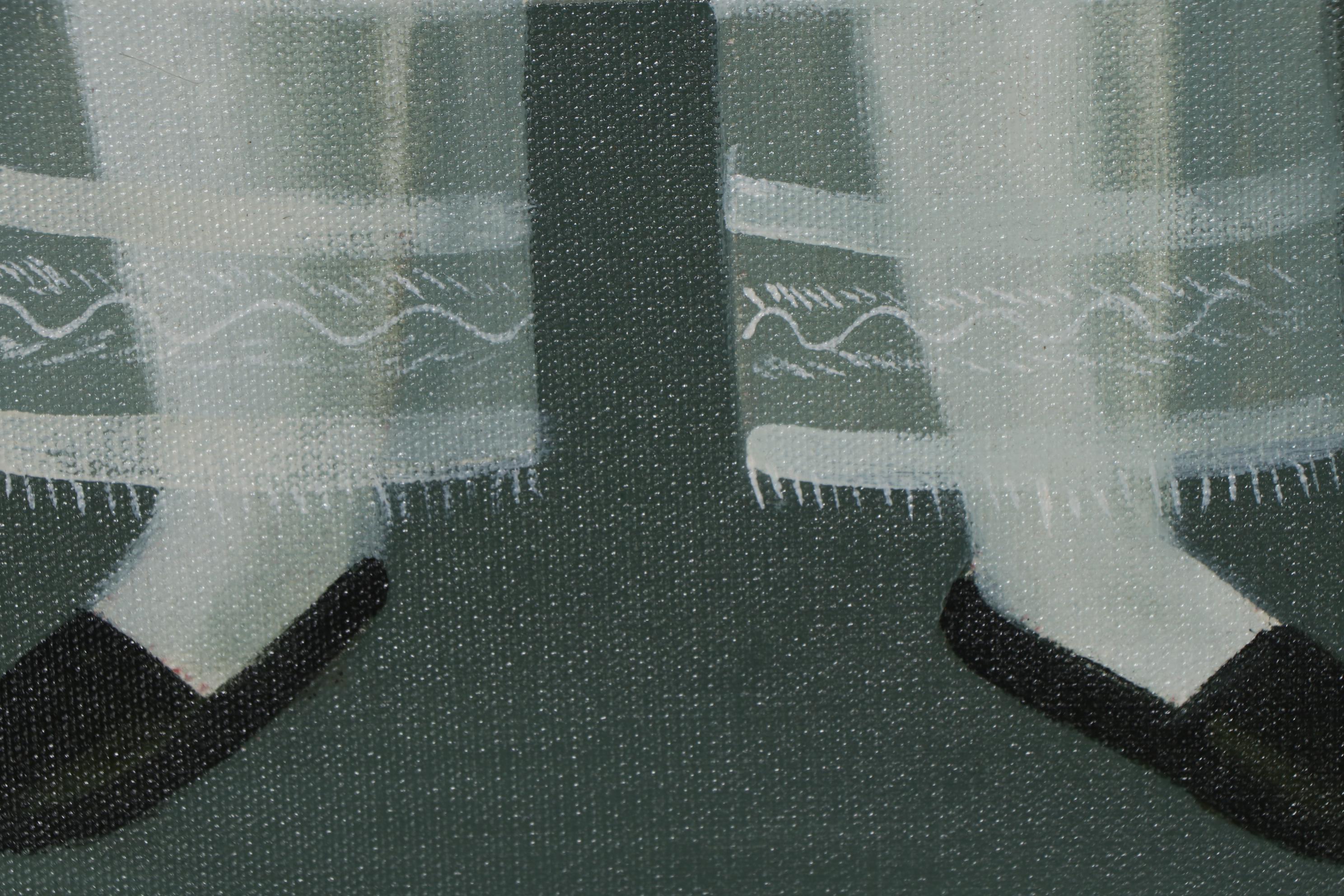 J. Wilson Oil Painting "Girl With Flowers"