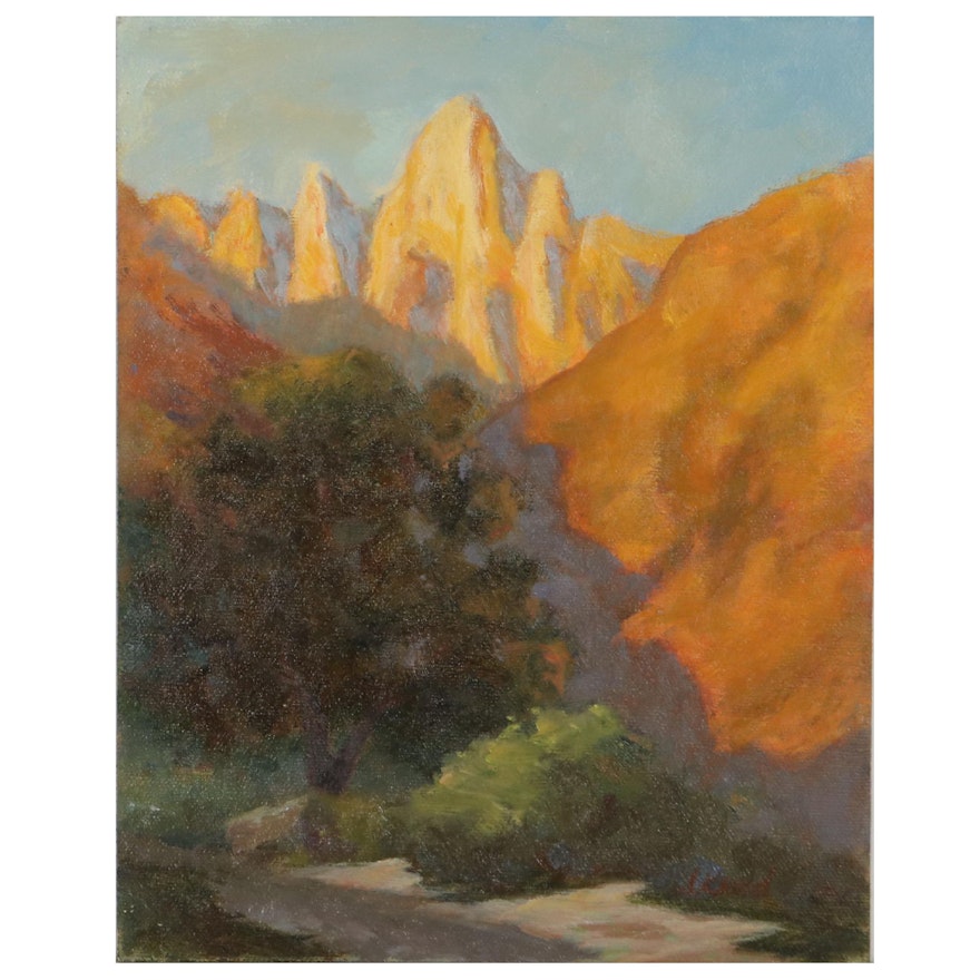 Mountain Landscape Oil Painting