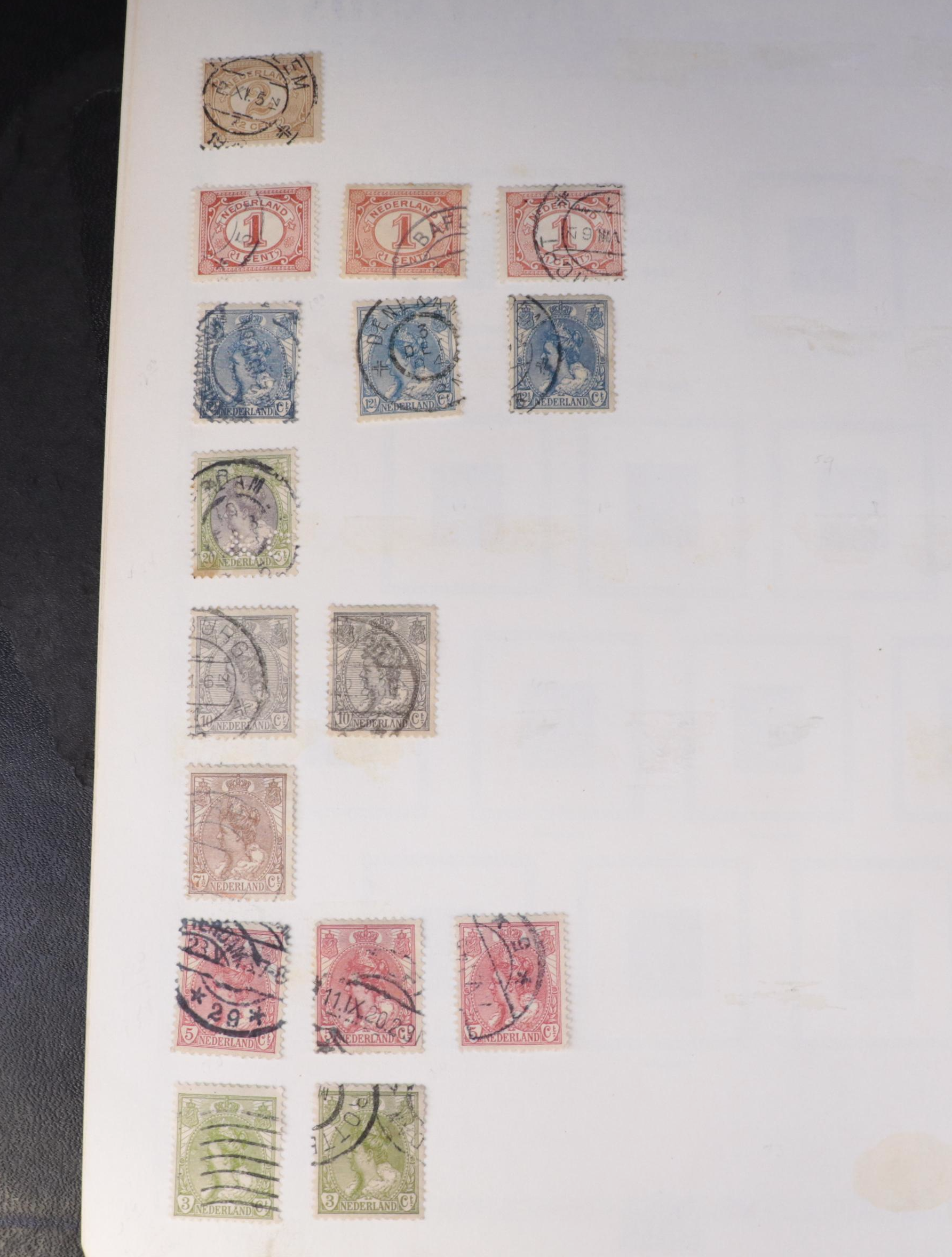 Antique to Vintage "Postage Stamps Of The Netherlands" Album