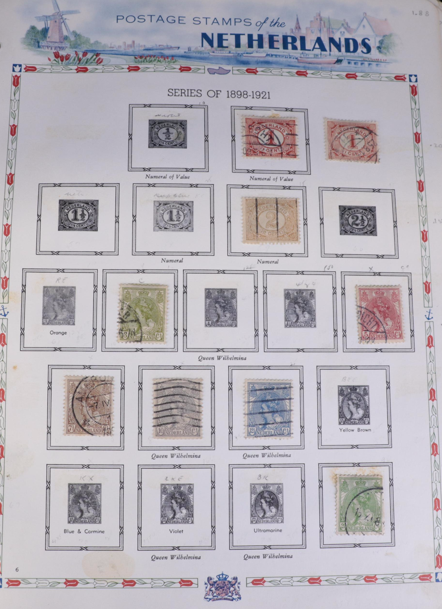 Antique to Vintage "Postage Stamps Of The Netherlands" Album
