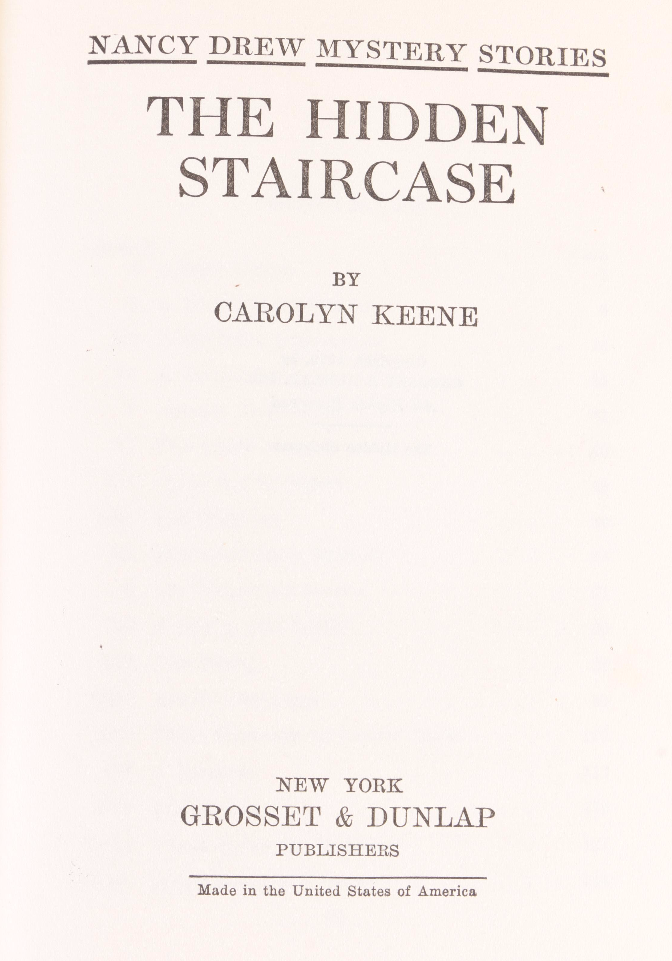 "Nancy Drew" Partial Series by Carolyn Keene, 1969–1981