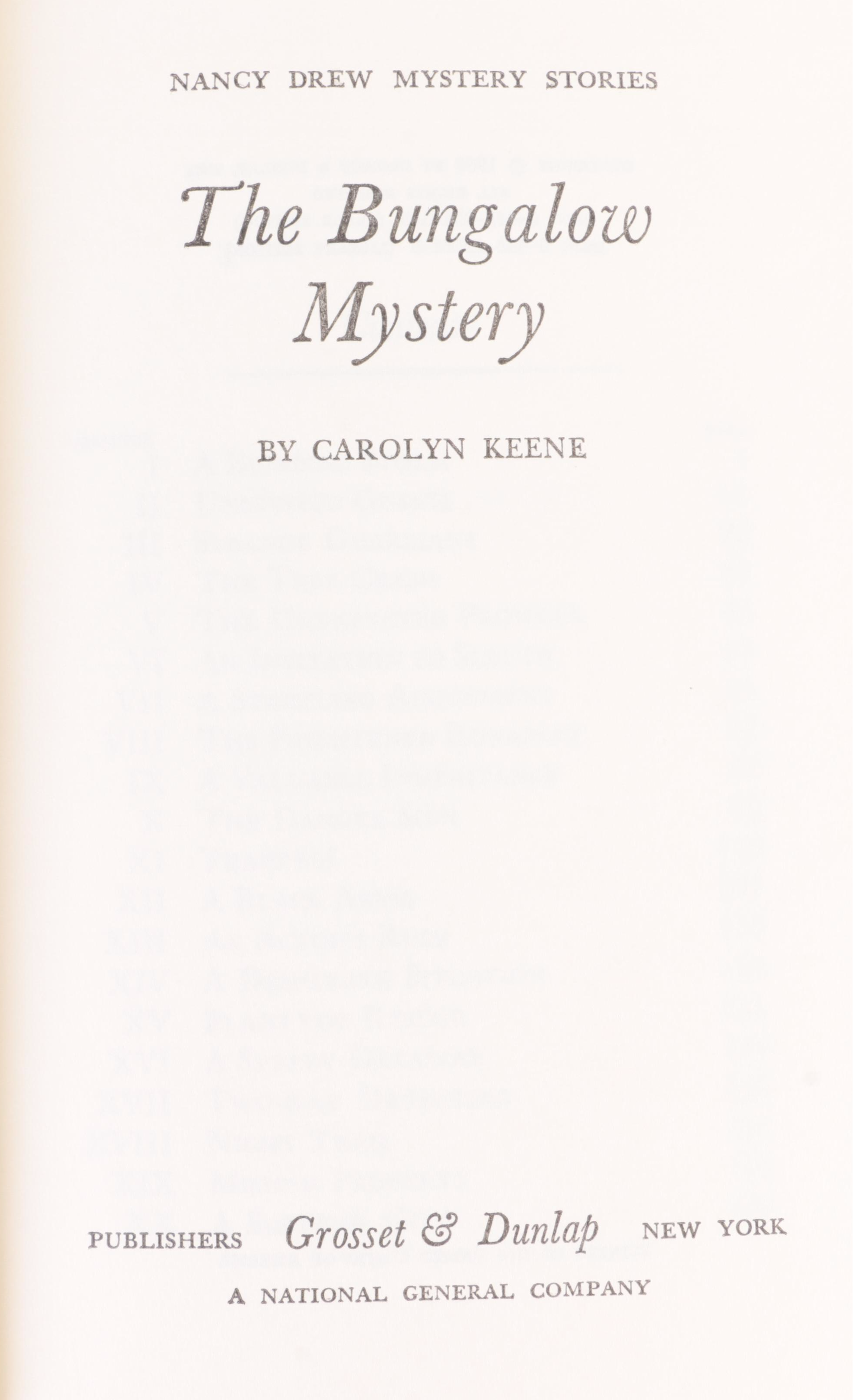 "Nancy Drew" Partial Series by Carolyn Keene, 1969–1981