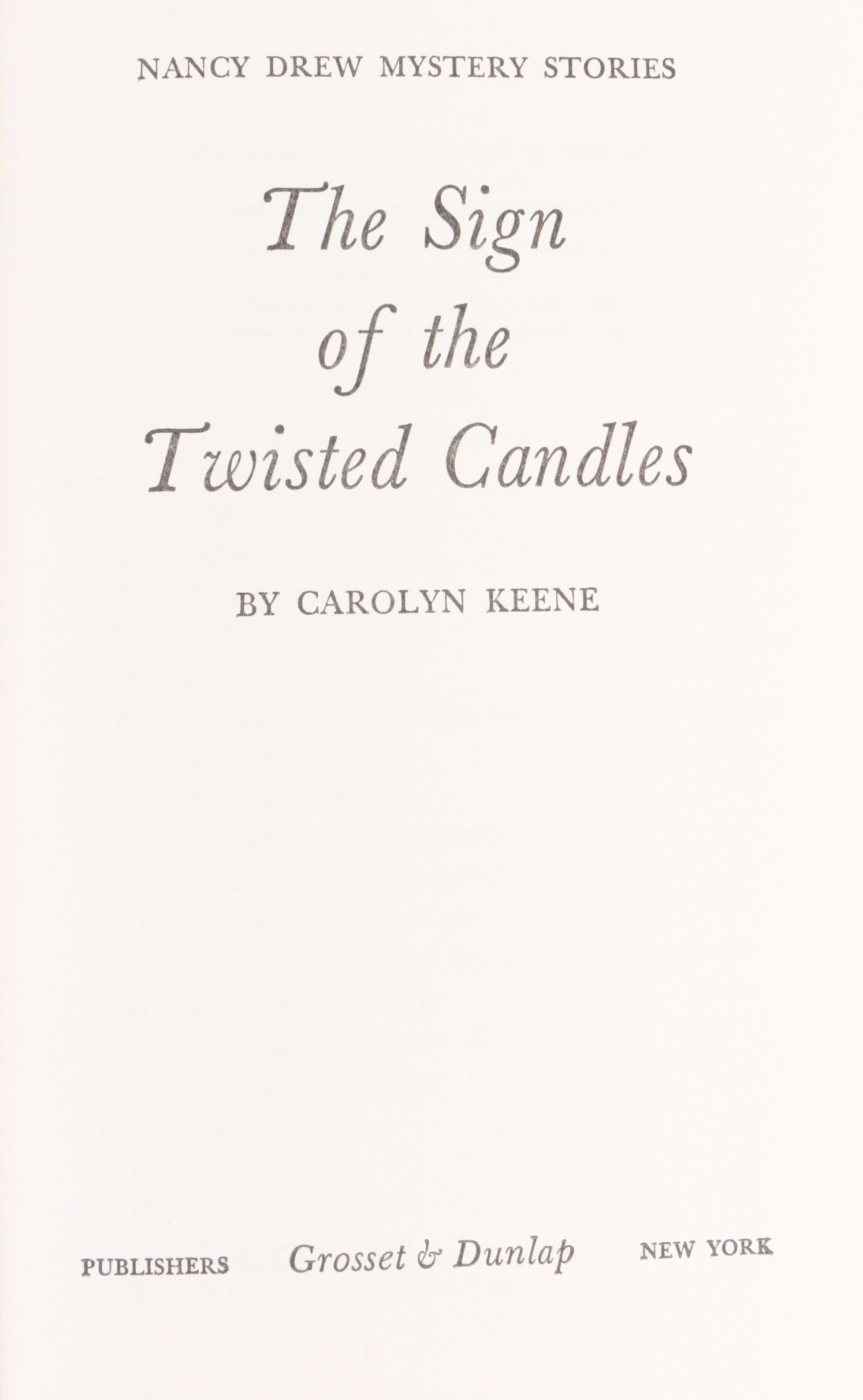 "Nancy Drew" Partial Series by Carolyn Keene, 1969–1981