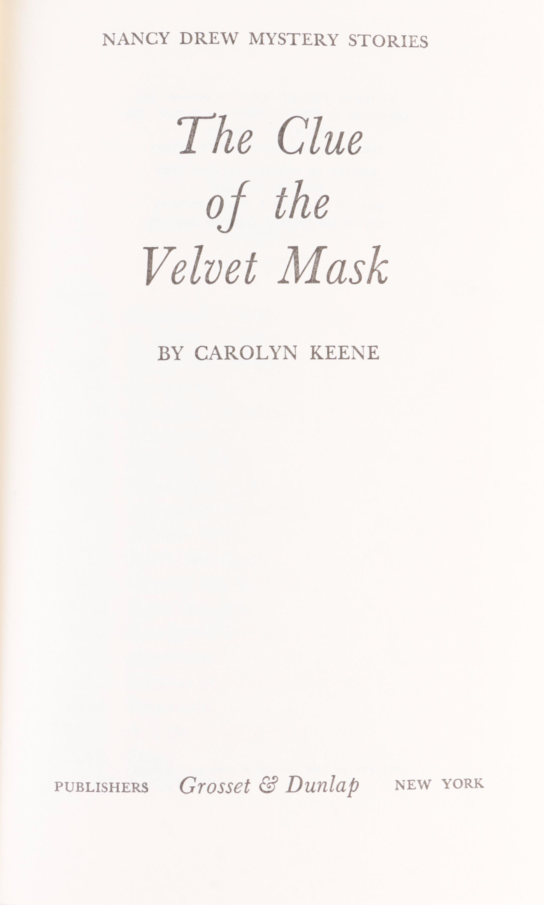 "Nancy Drew" Partial Series by Carolyn Keene, 1969–1981