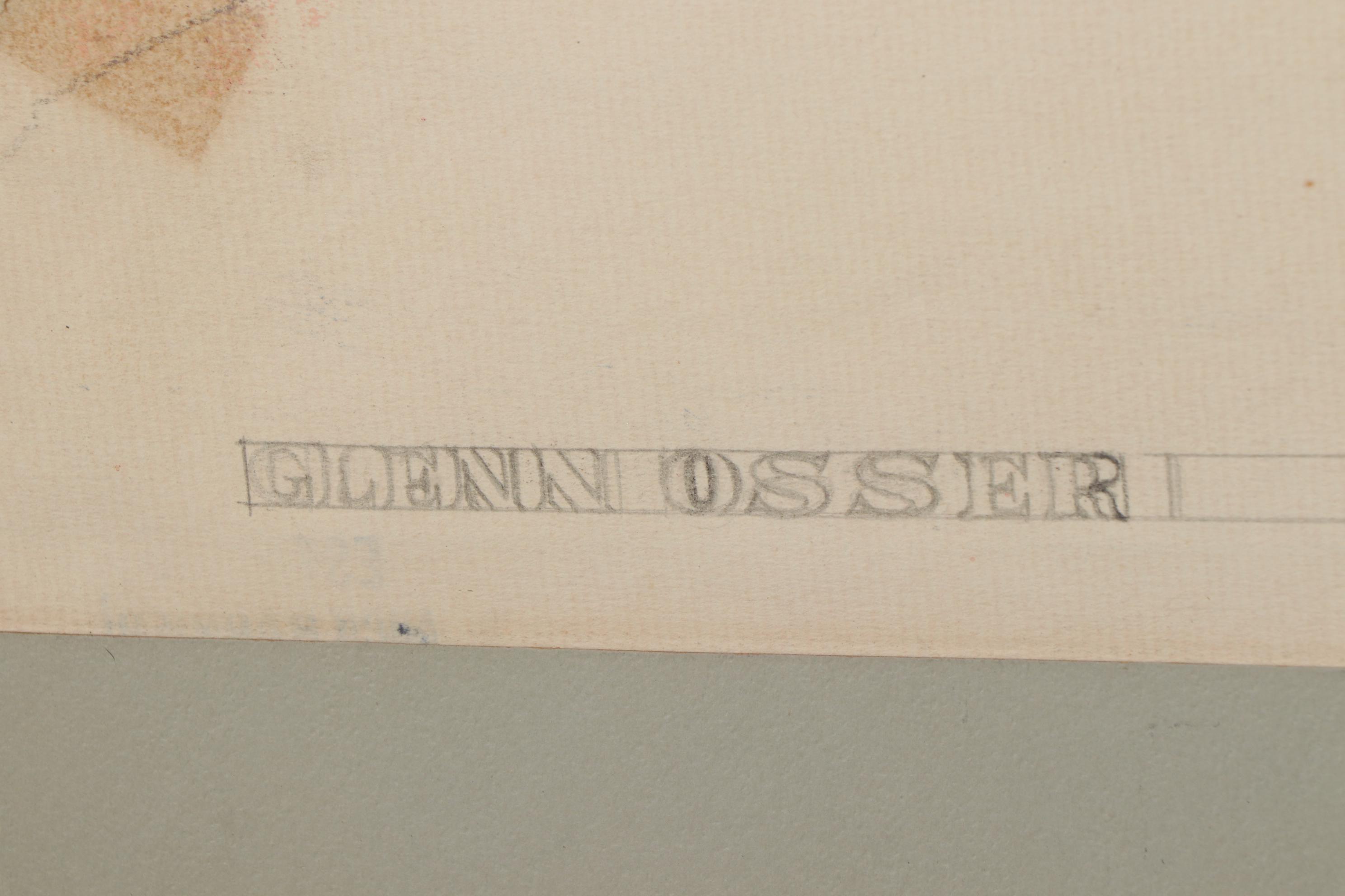 Nicholas Barbieri Mixed Media Drawing, Circa 1980