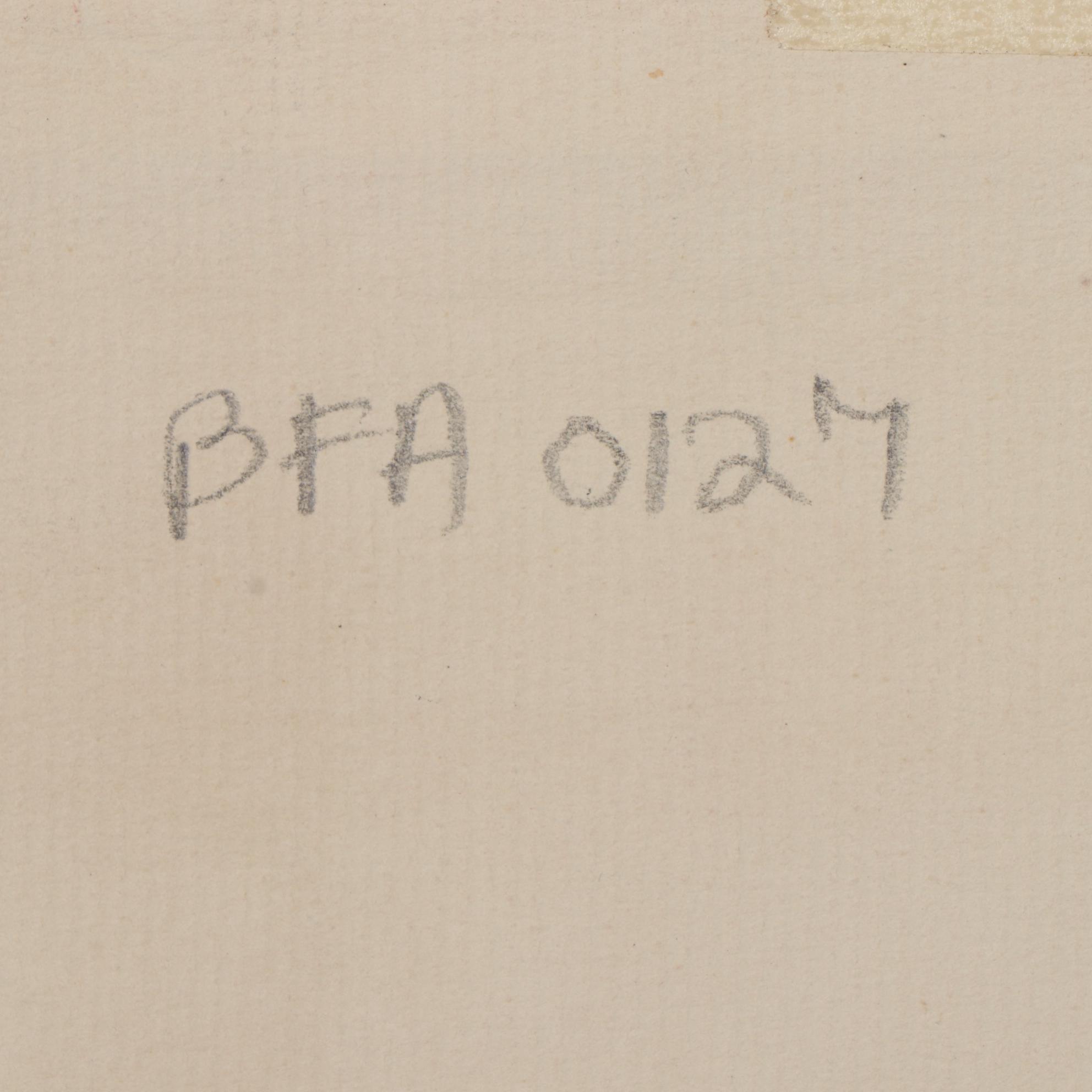 Nicholas Barbieri Mixed Media Drawing, Circa 1980