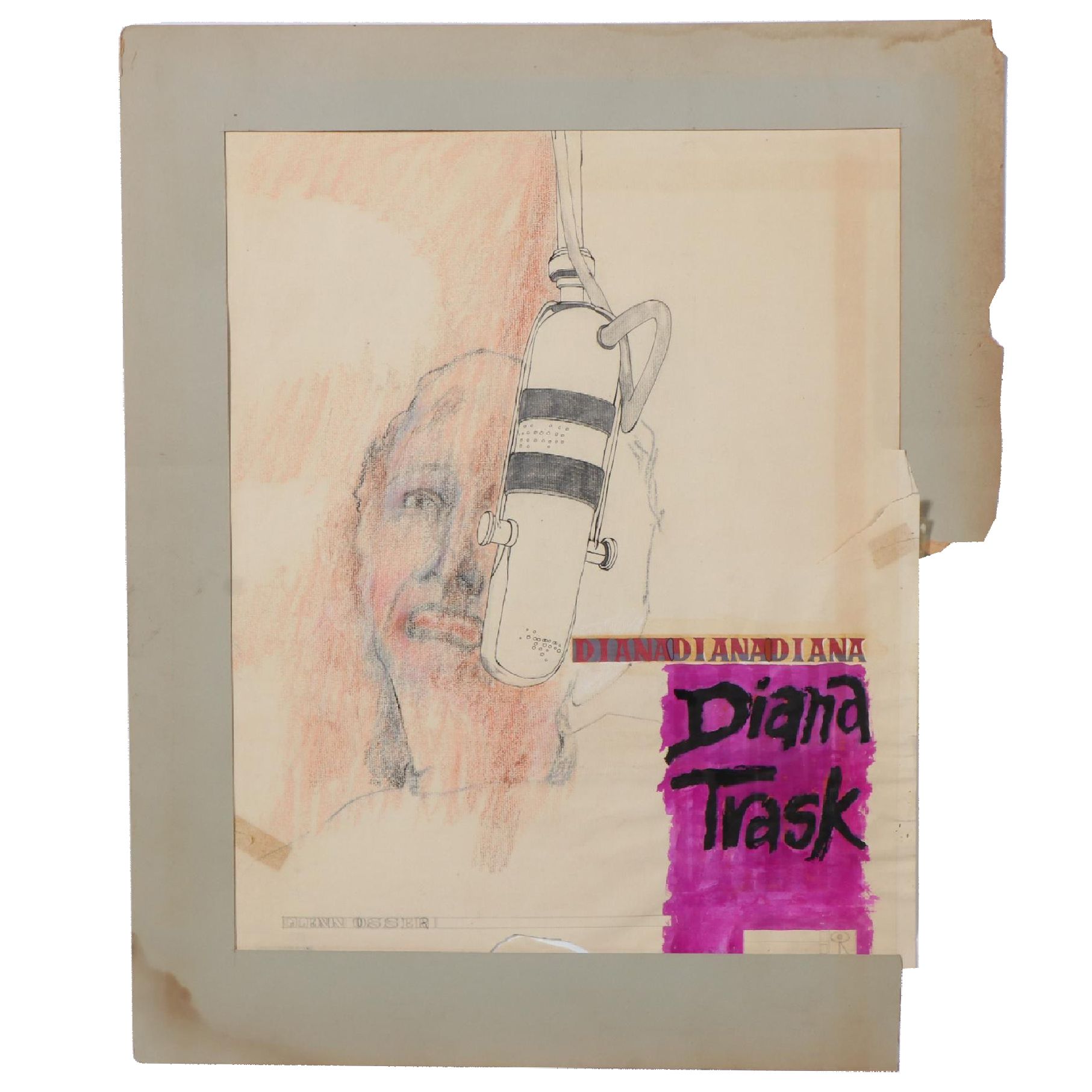 Nicholas Barbieri Mixed Media Drawing, Circa 1980