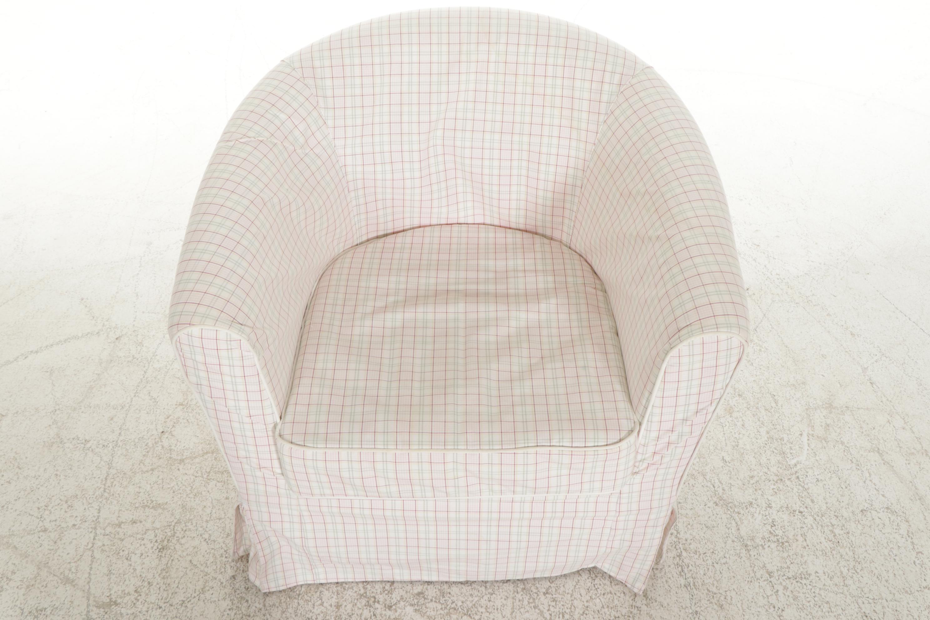 Contemporary IKEA Slip Covered Club Chair