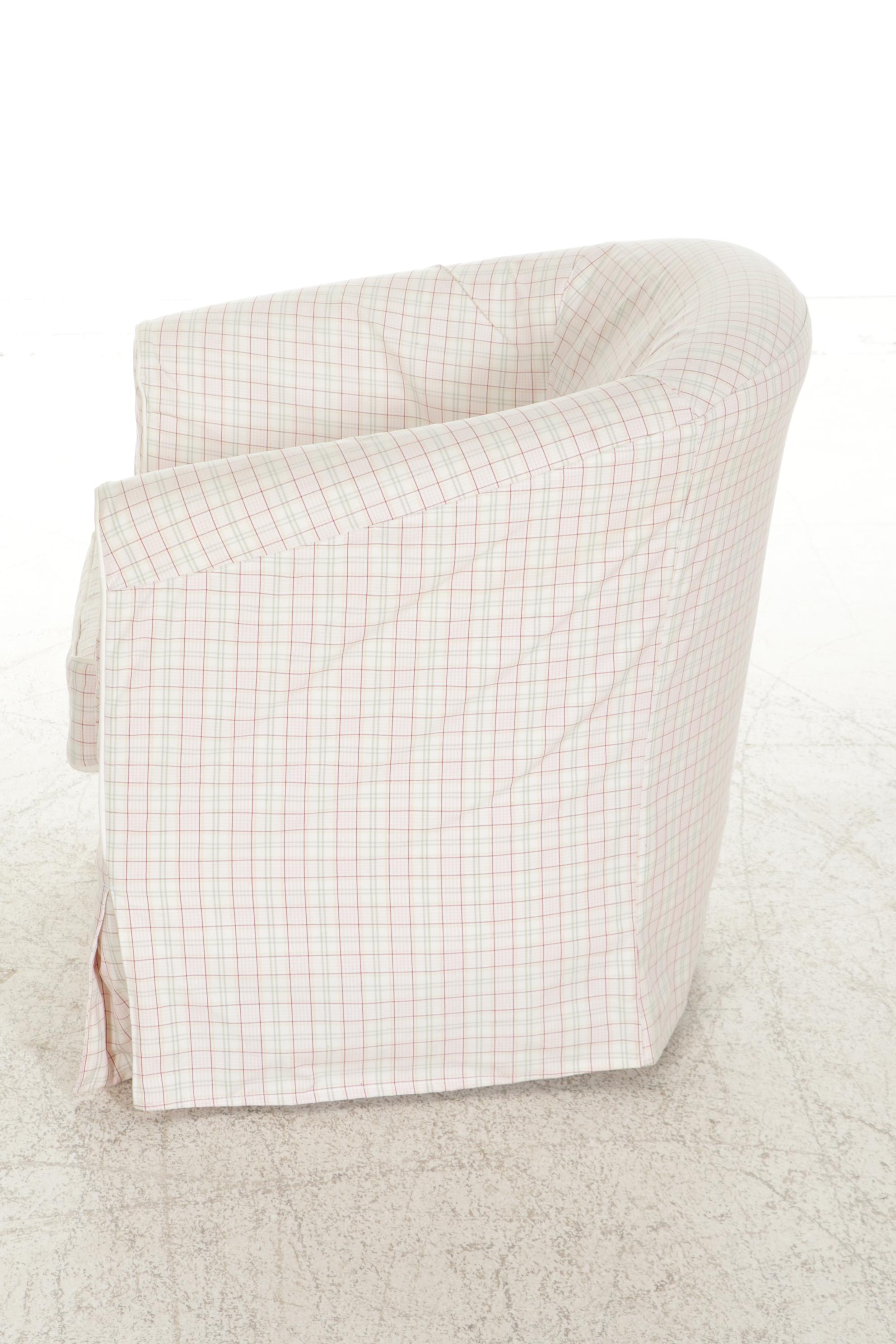 Contemporary IKEA Slip Covered Club Chair