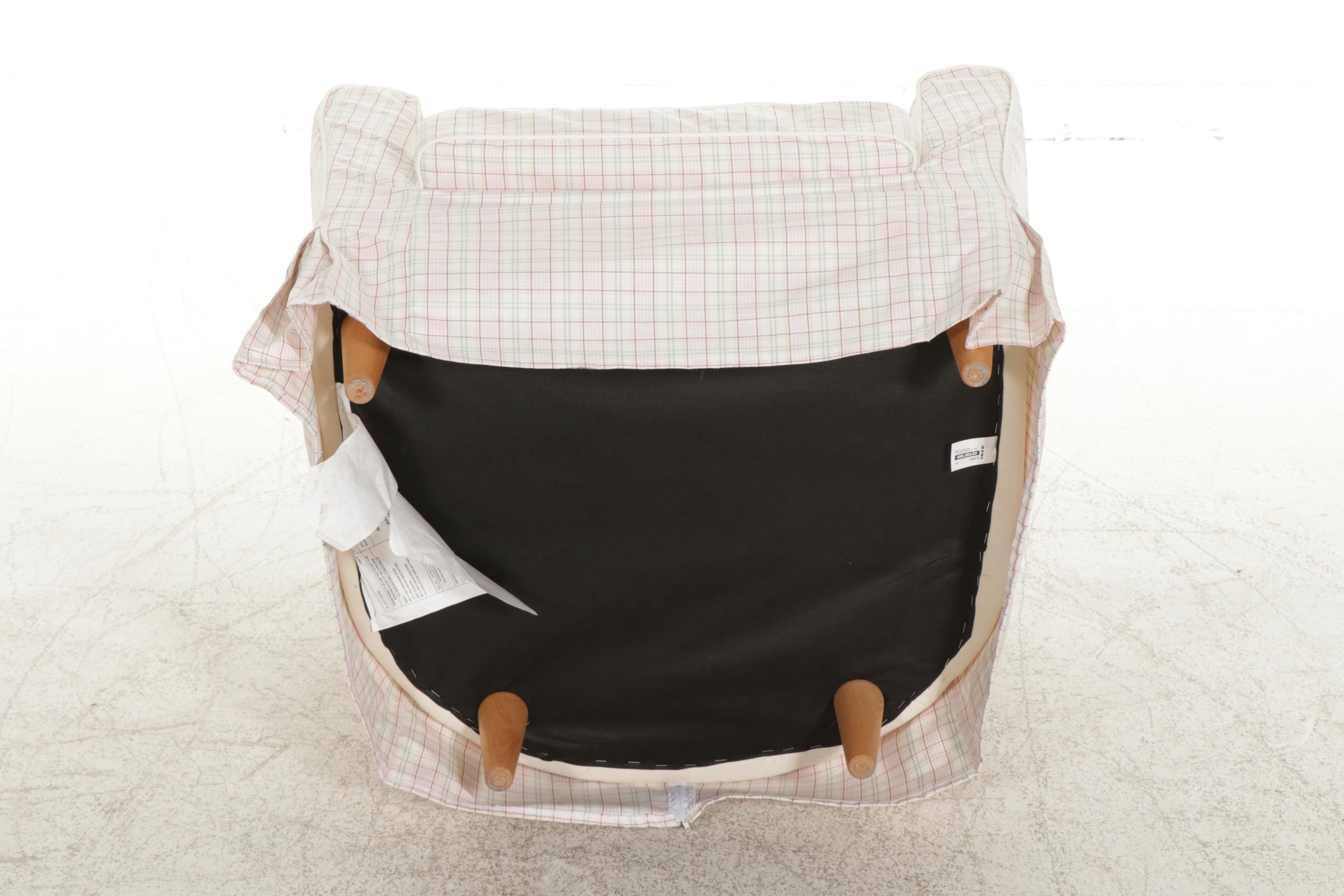 Contemporary IKEA Slip Covered Club Chair