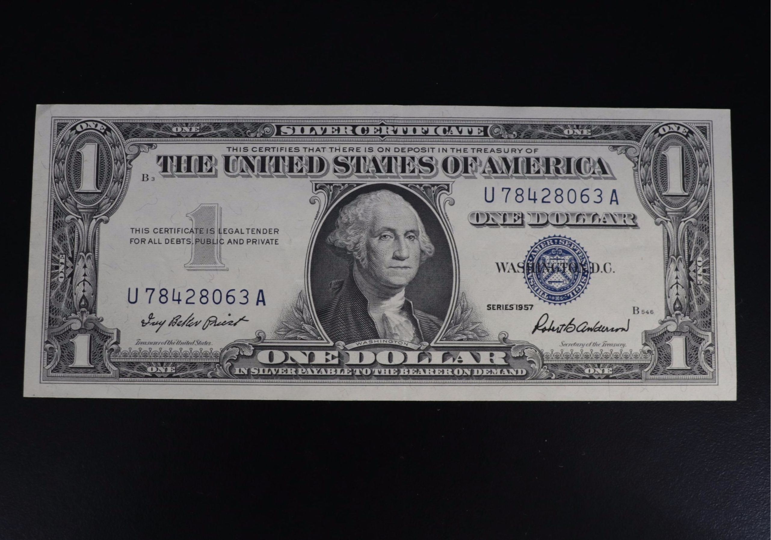 Twenty Pieces of Vintage American Currency Including Silver Certificates