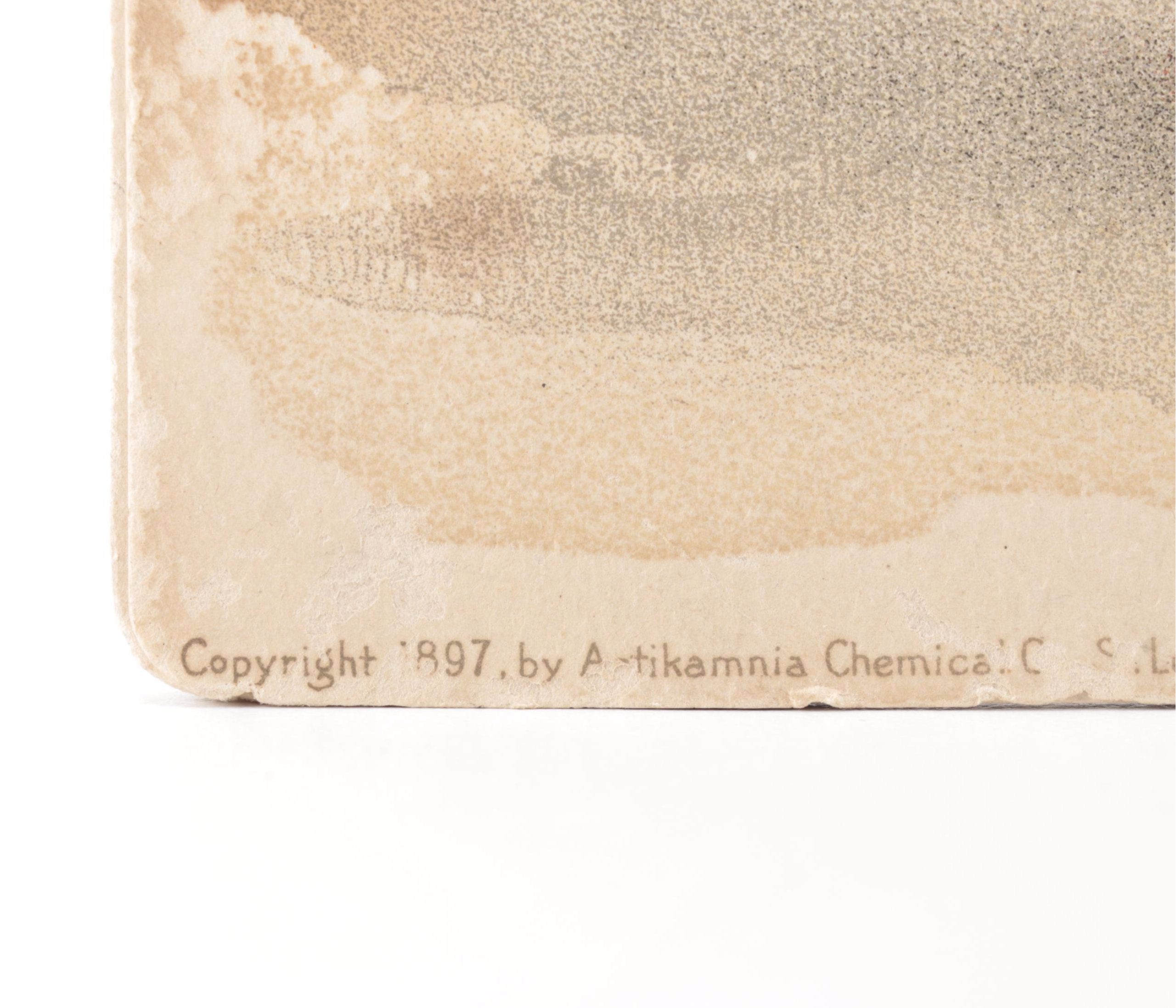 Original 1898 Antikamnia Calendar