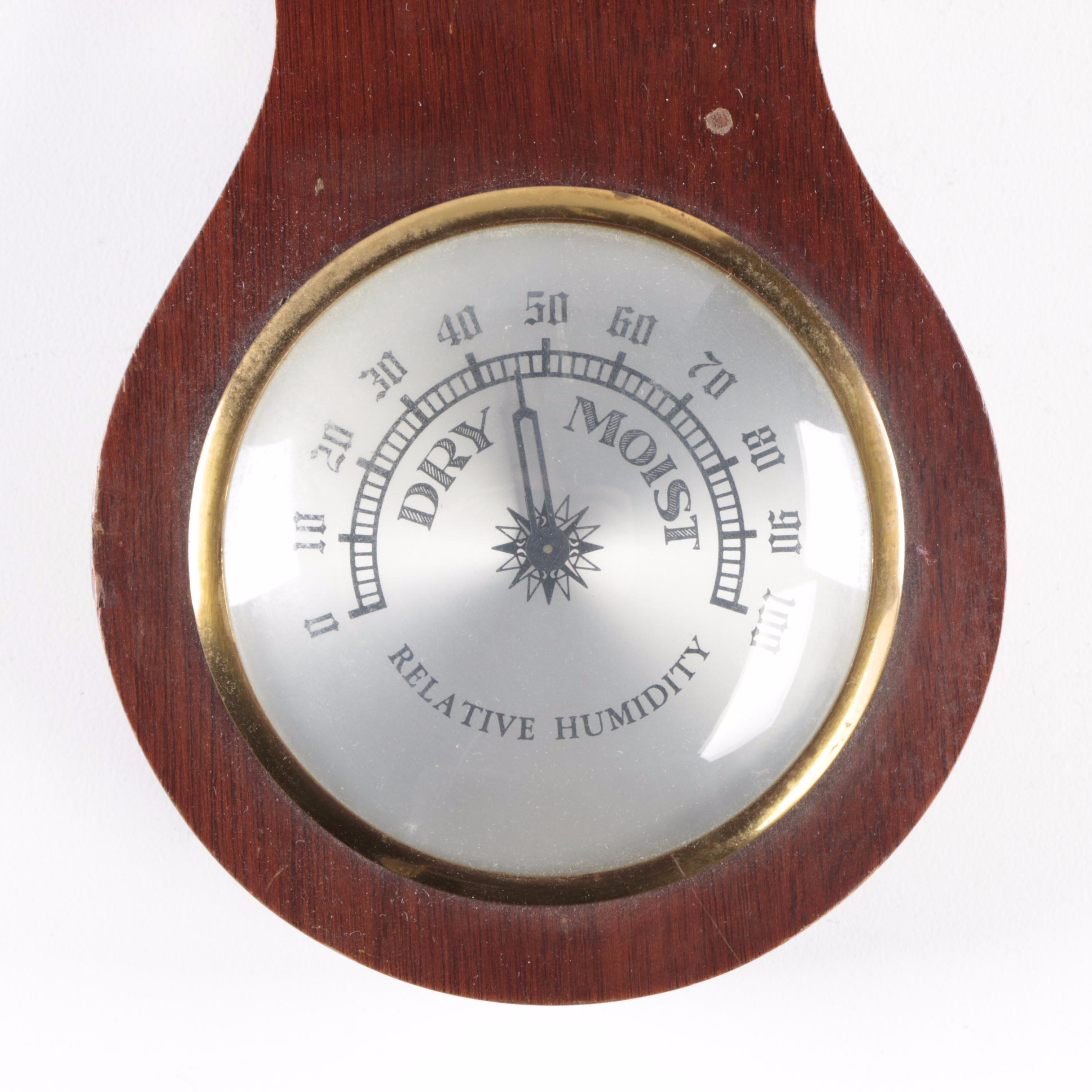 Salem Mahogany Barometer Weather Station