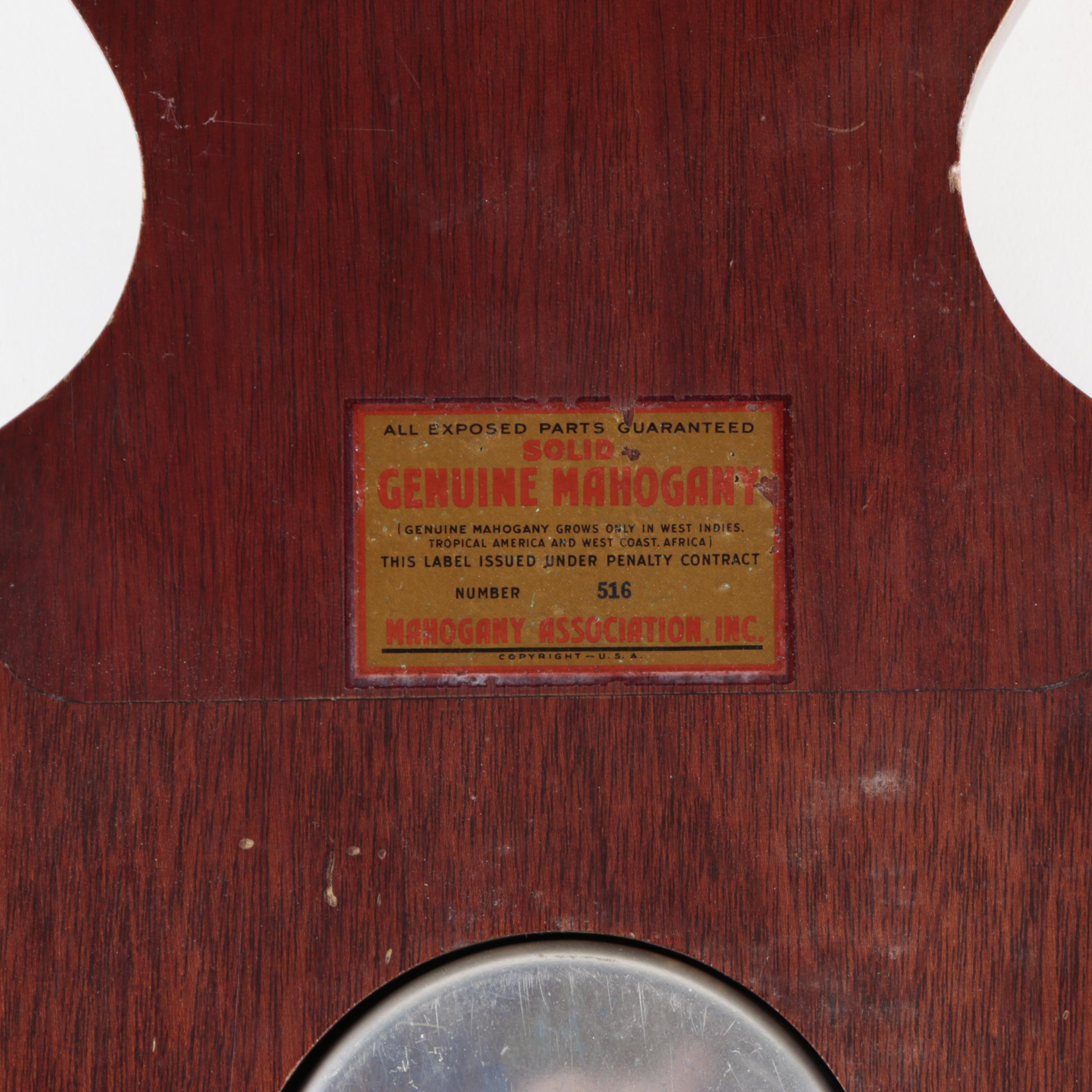 Salem Mahogany Barometer Weather Station