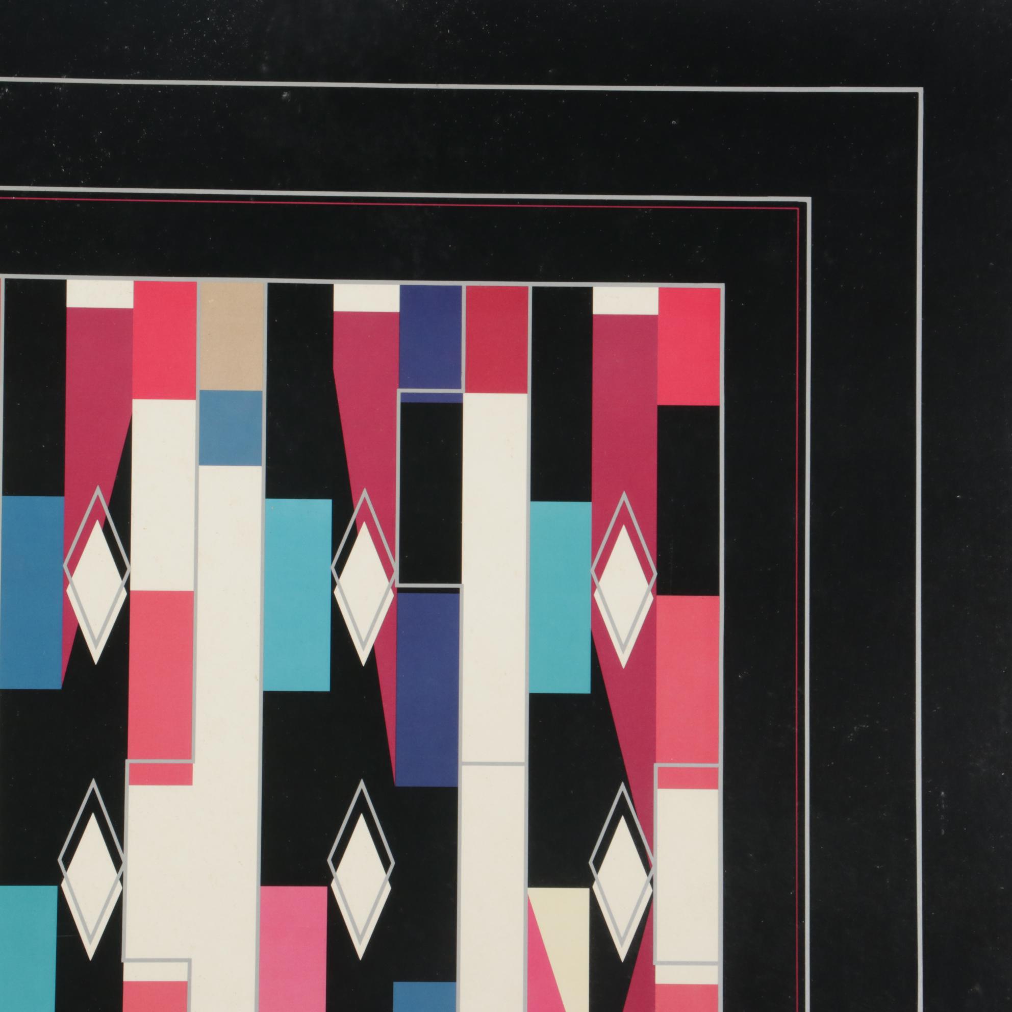 New York Art Expo Offset Lithograph Poster After Yaacov Agam, Circa 1980